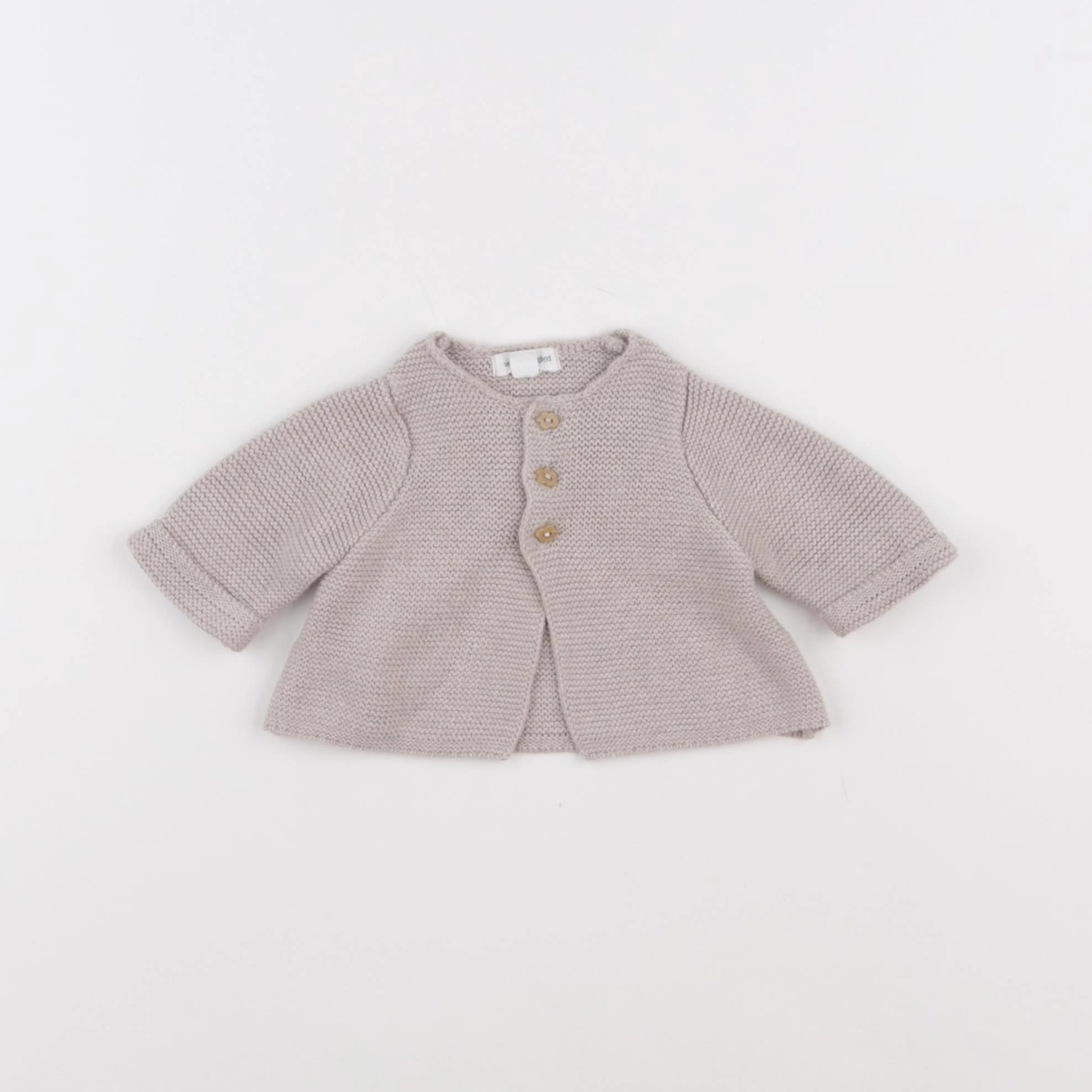 Vertbaudet - gilet beige - 0 mois
