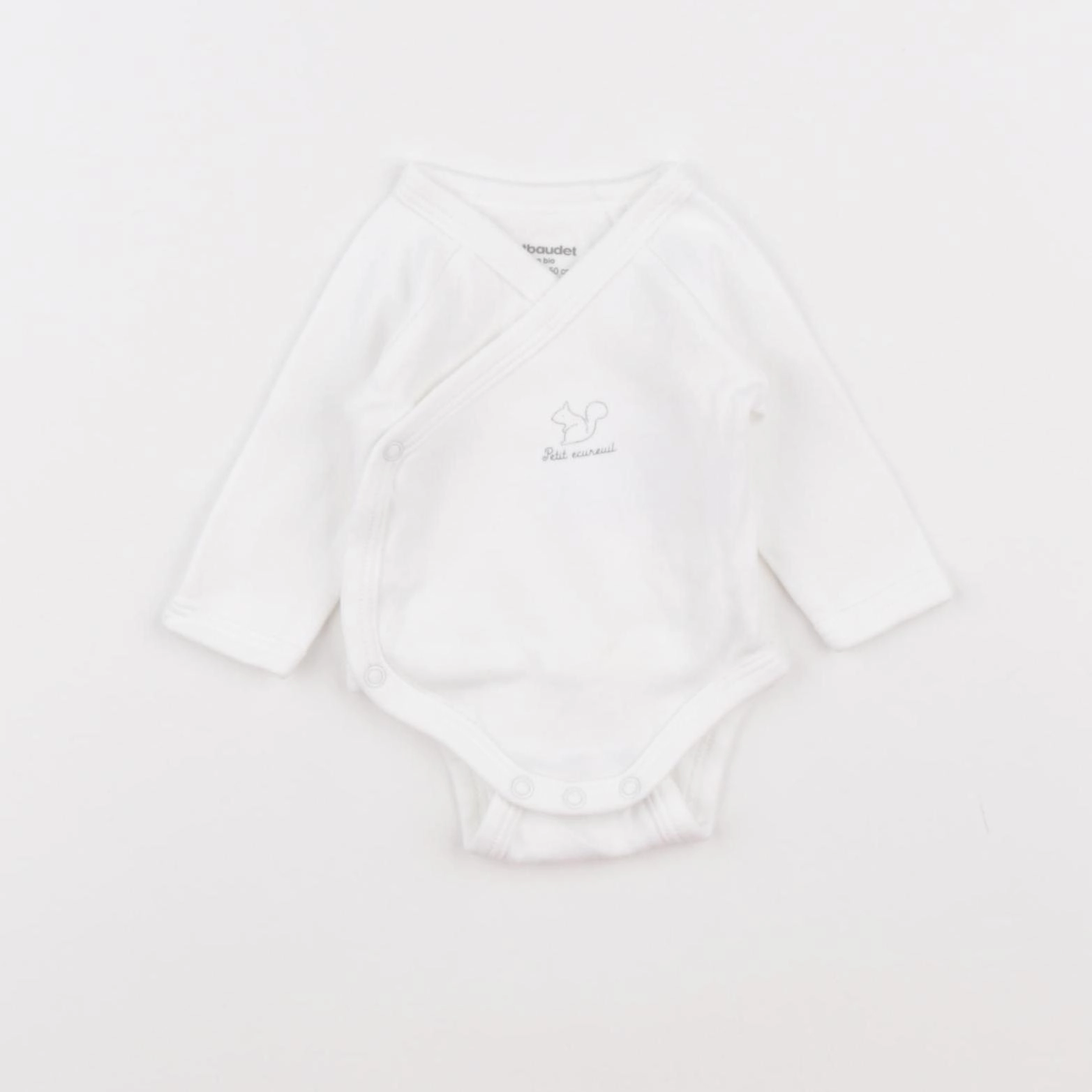 Vertbaudet - body blanc - 0 mois