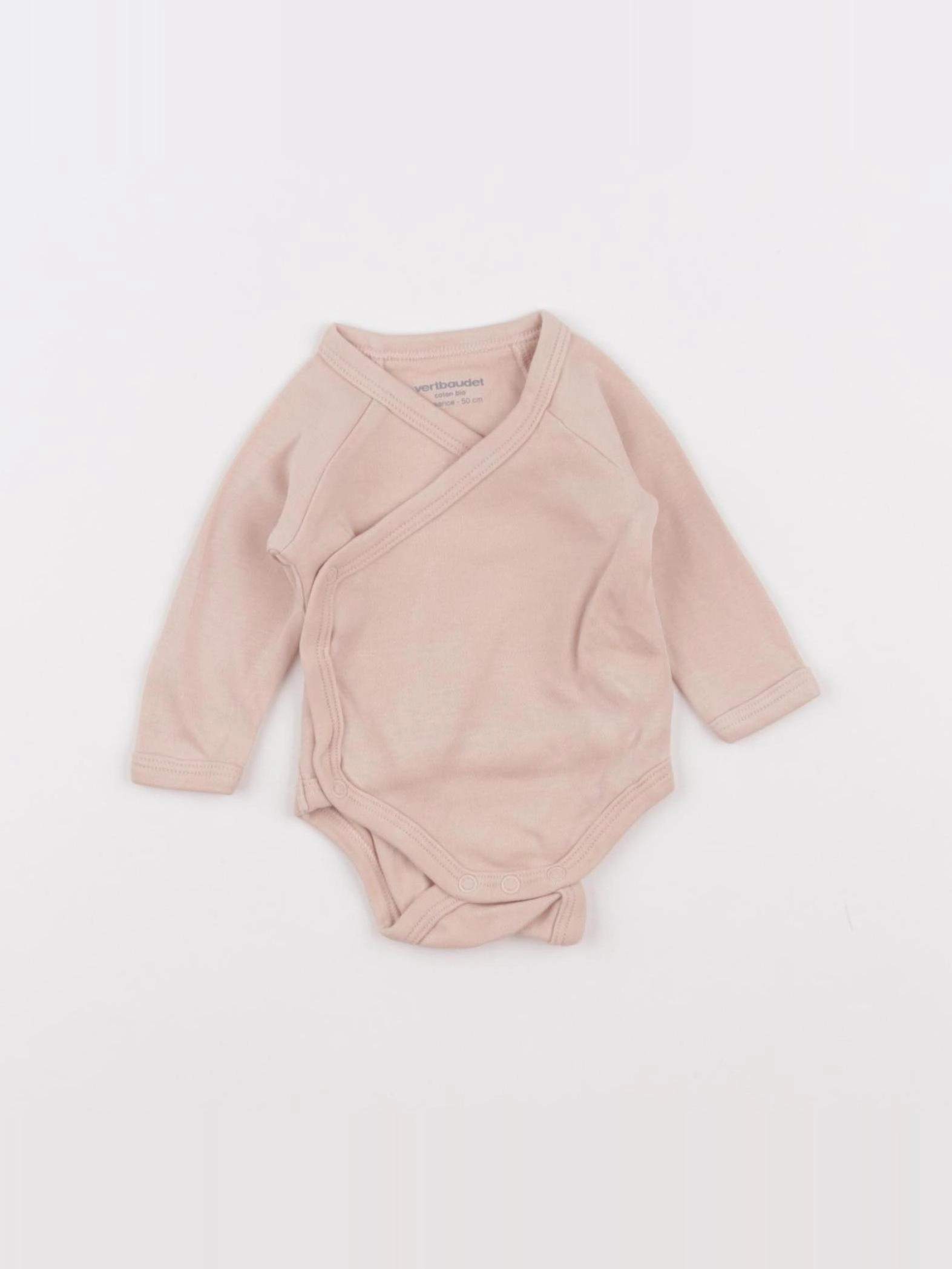 Vertbaudet - body rose - 0 mois
