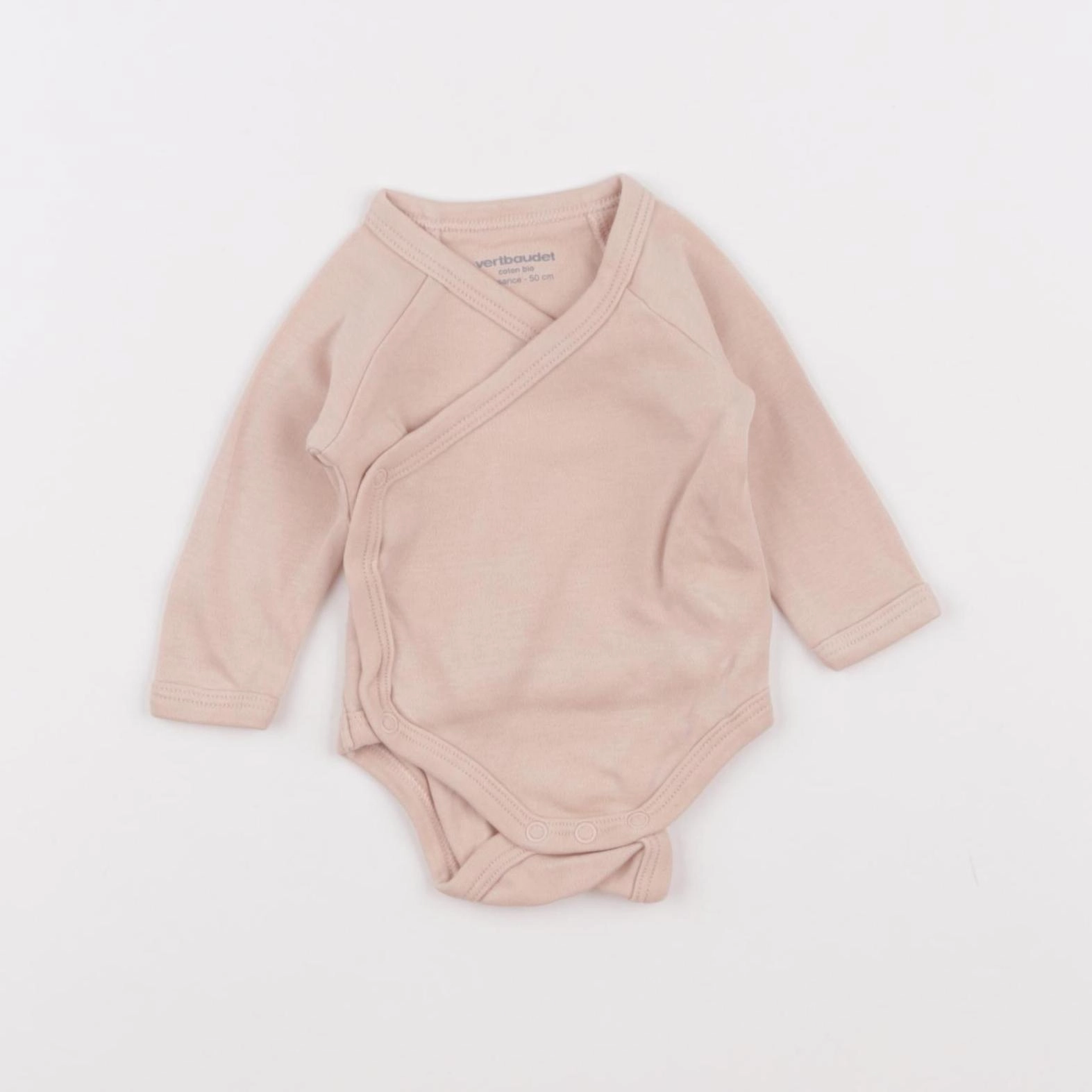 Vertbaudet - body rose - 0 mois