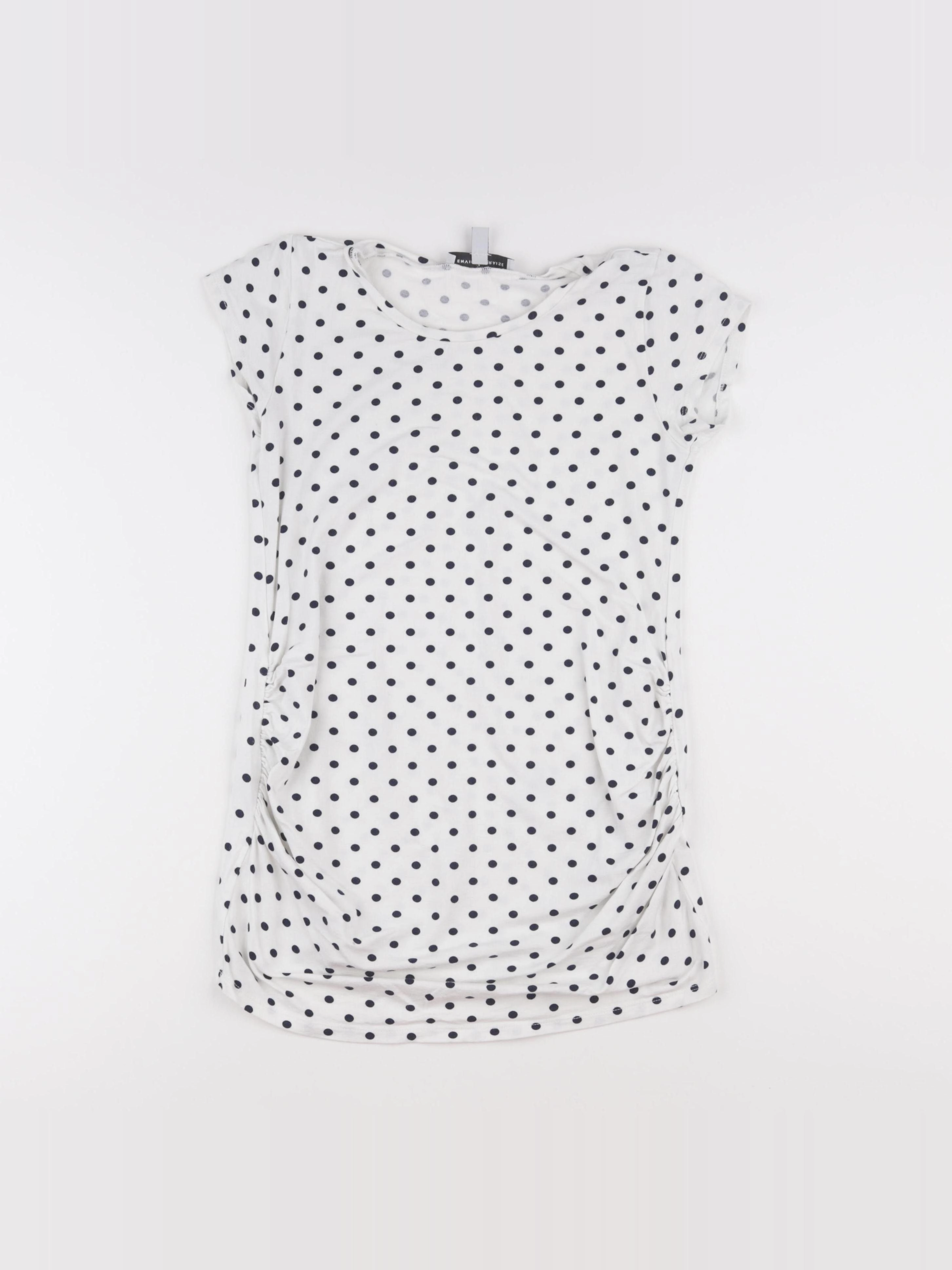 Envie de fraise - tee-shirt grossesse blanc, bleu - 34 à 36