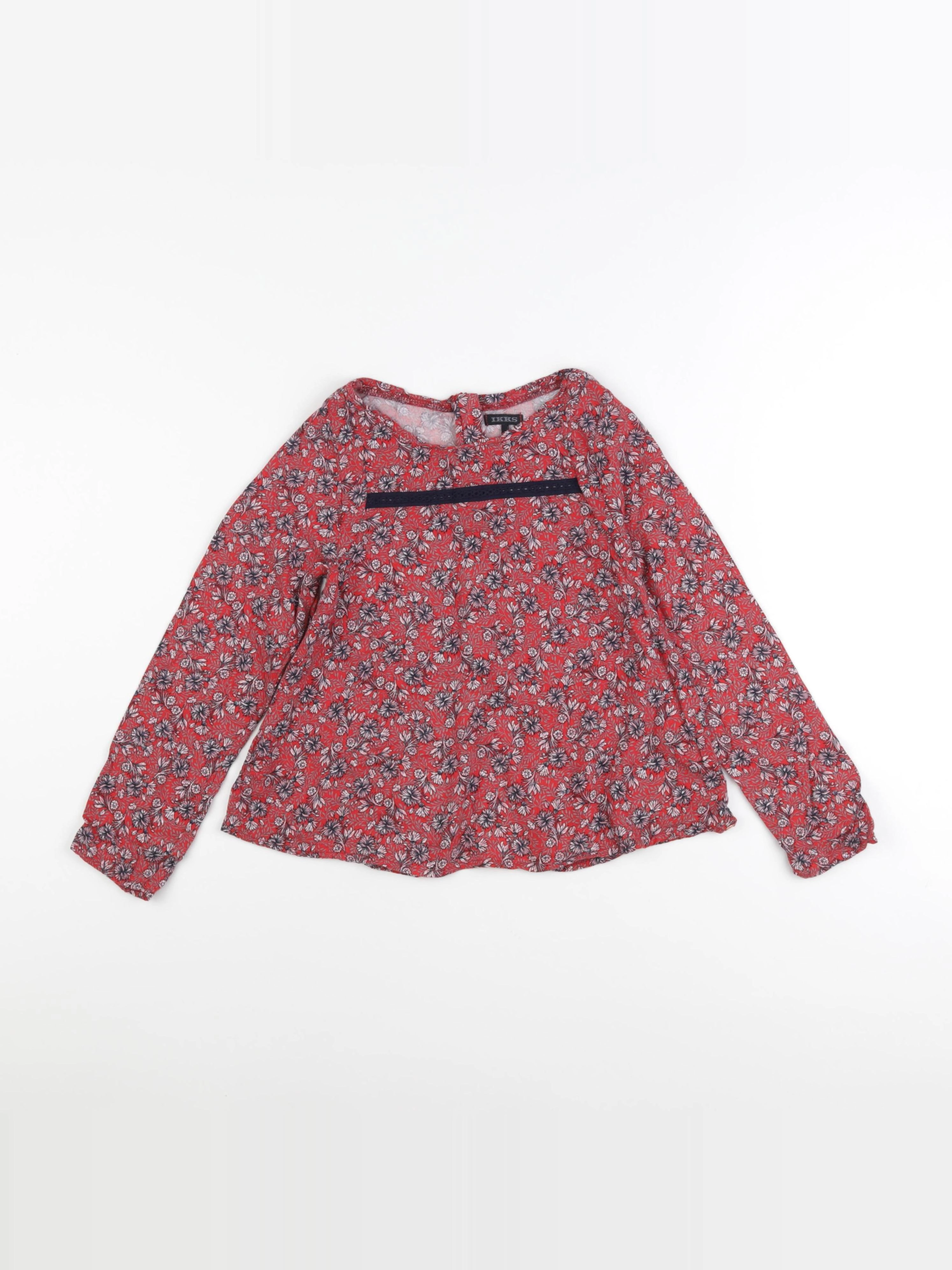 IKKS - blouse rouge - 8 ans