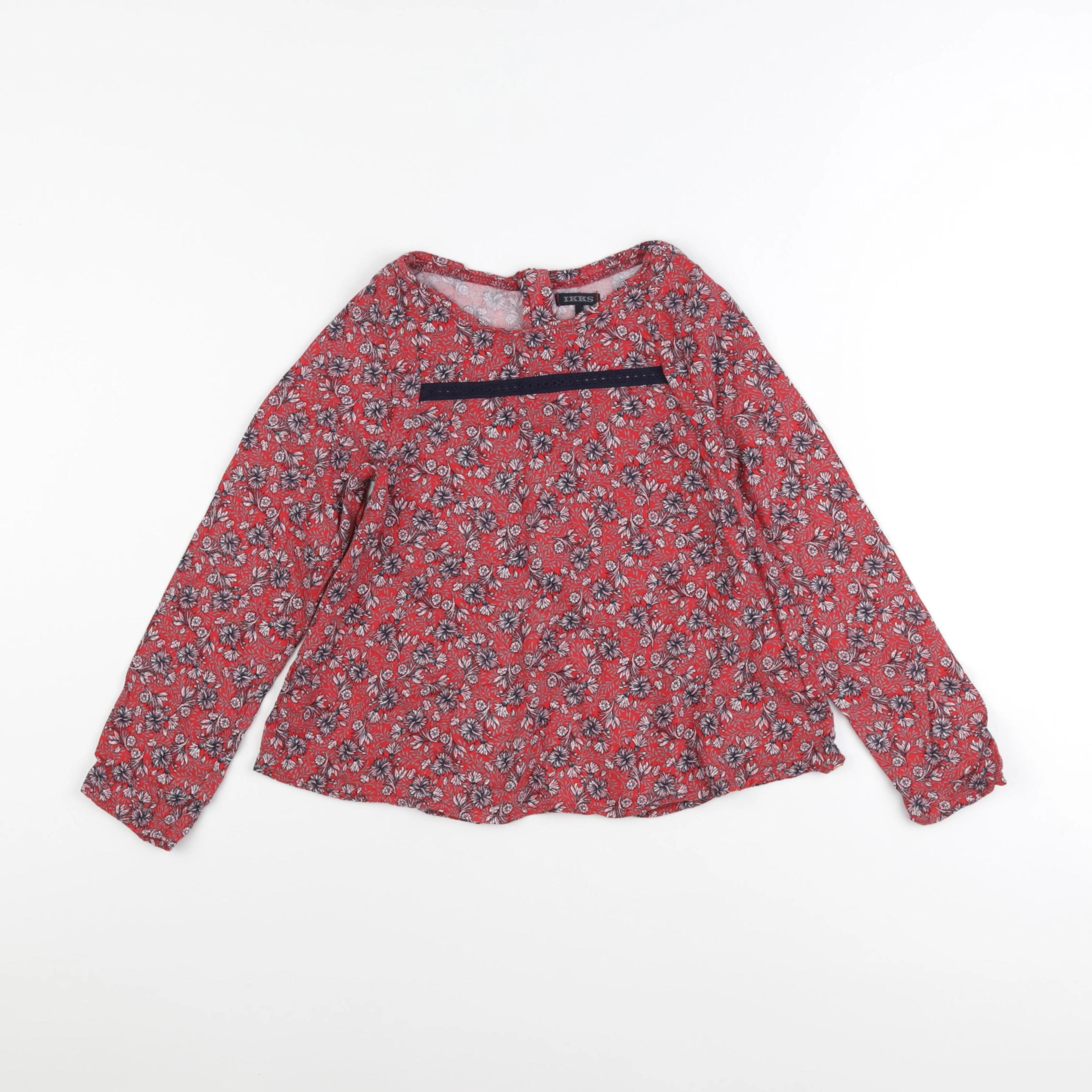 IKKS - blouse rouge - 8 ans