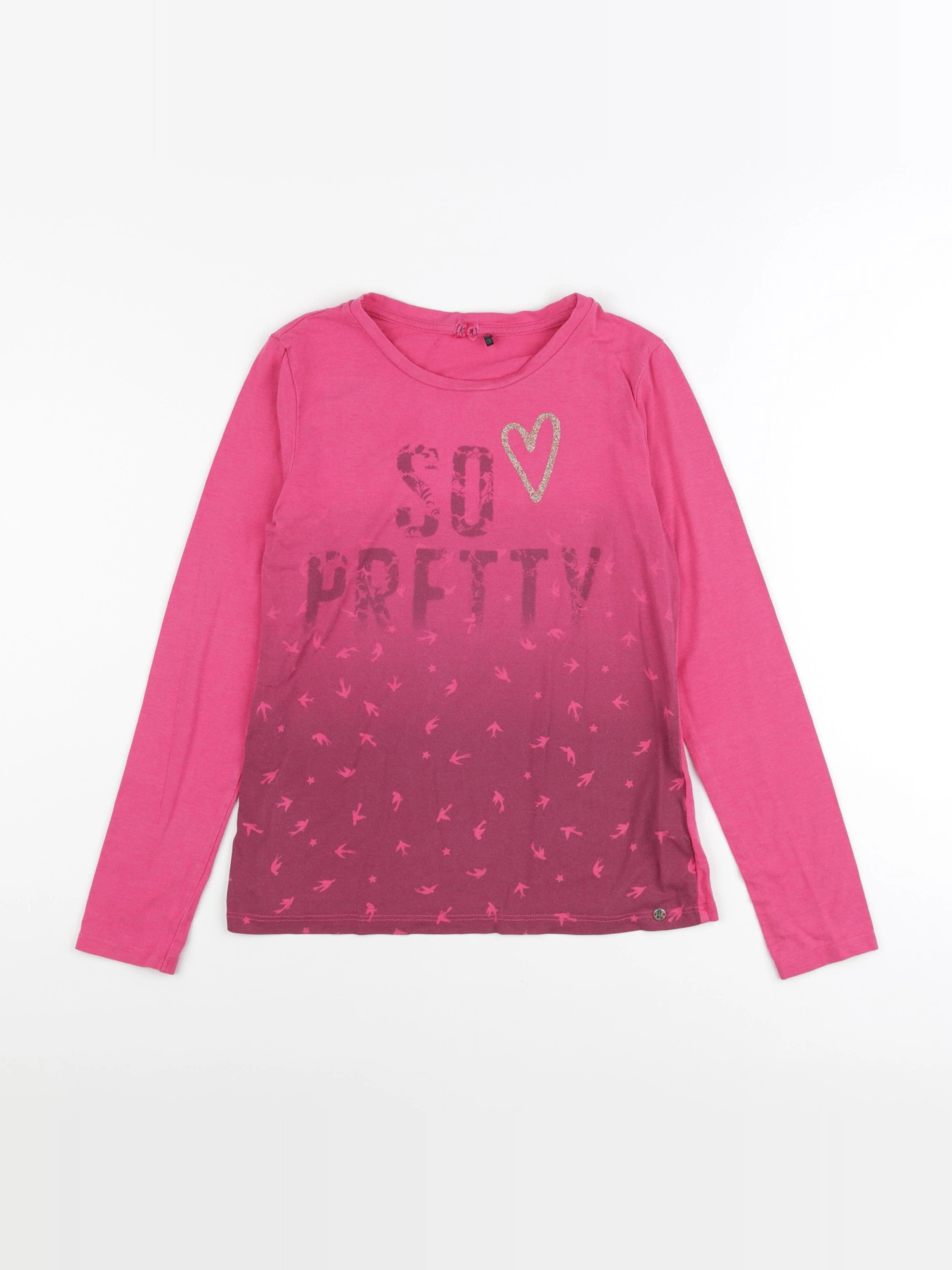 IKKS - tee-shirt rose - 10 ans