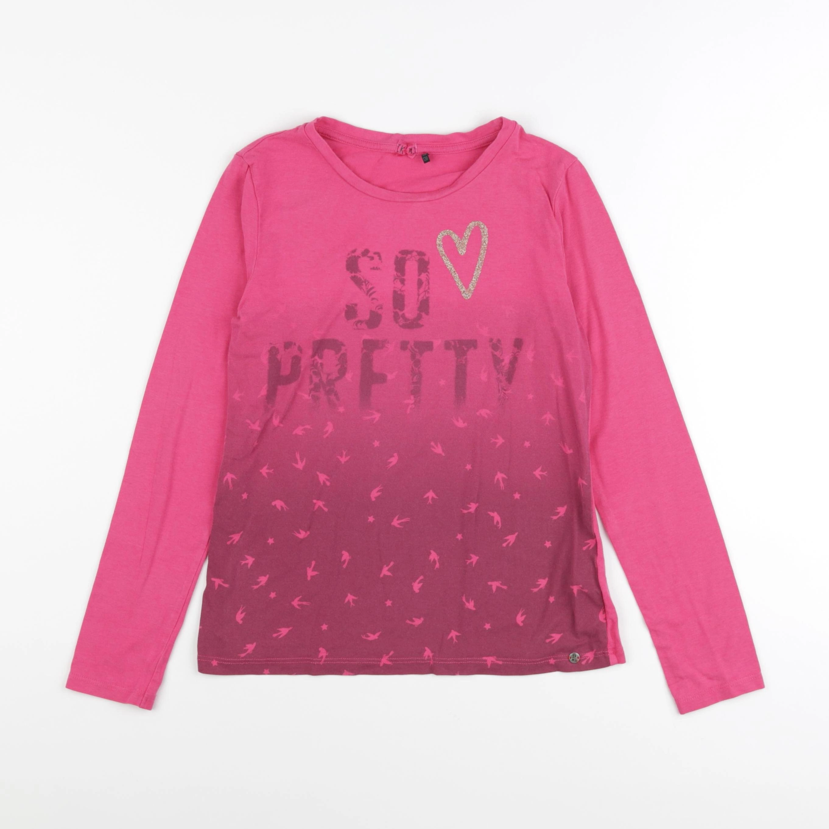 IKKS - tee-shirt rose - 10 ans
