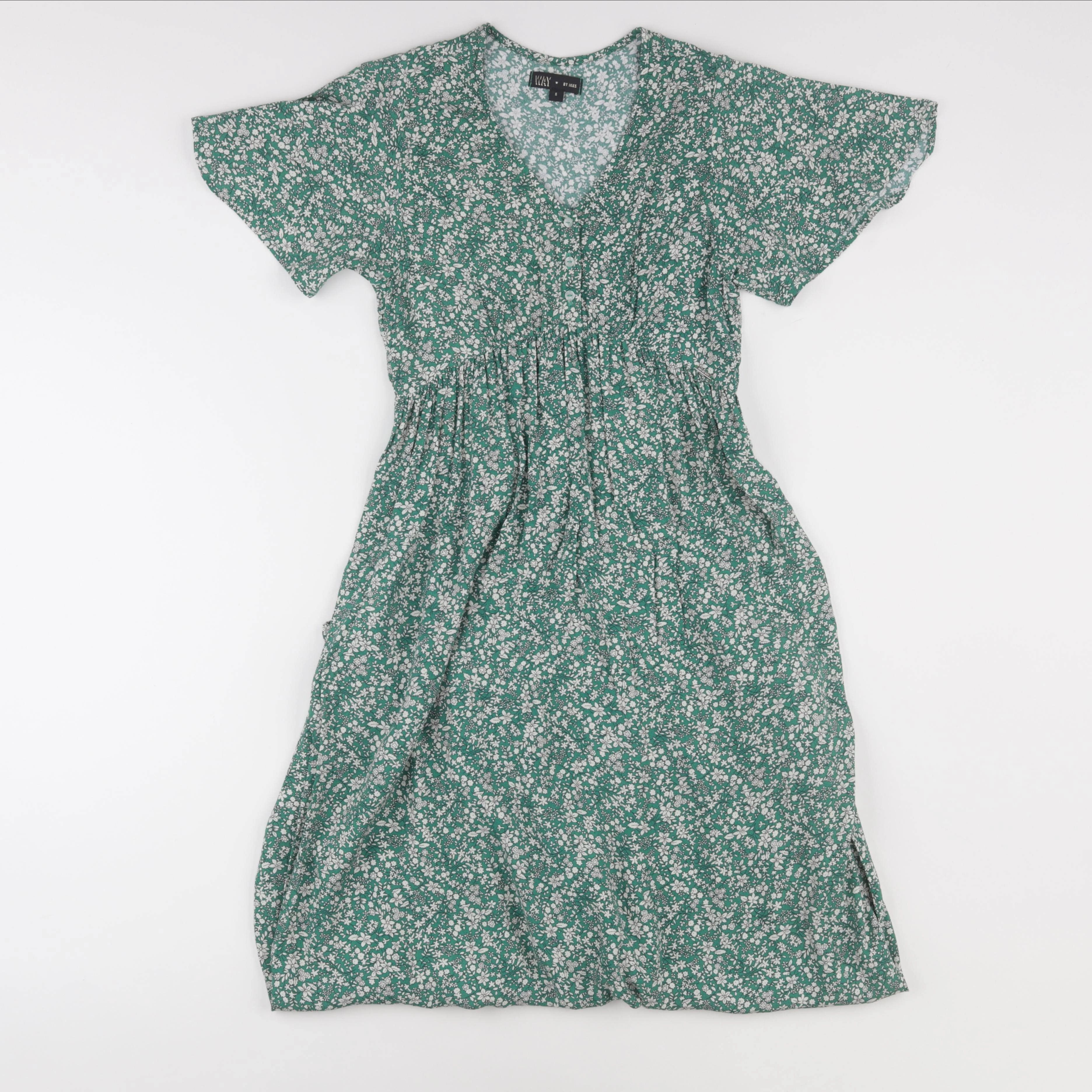 IKKS - robe vert - 14 ans