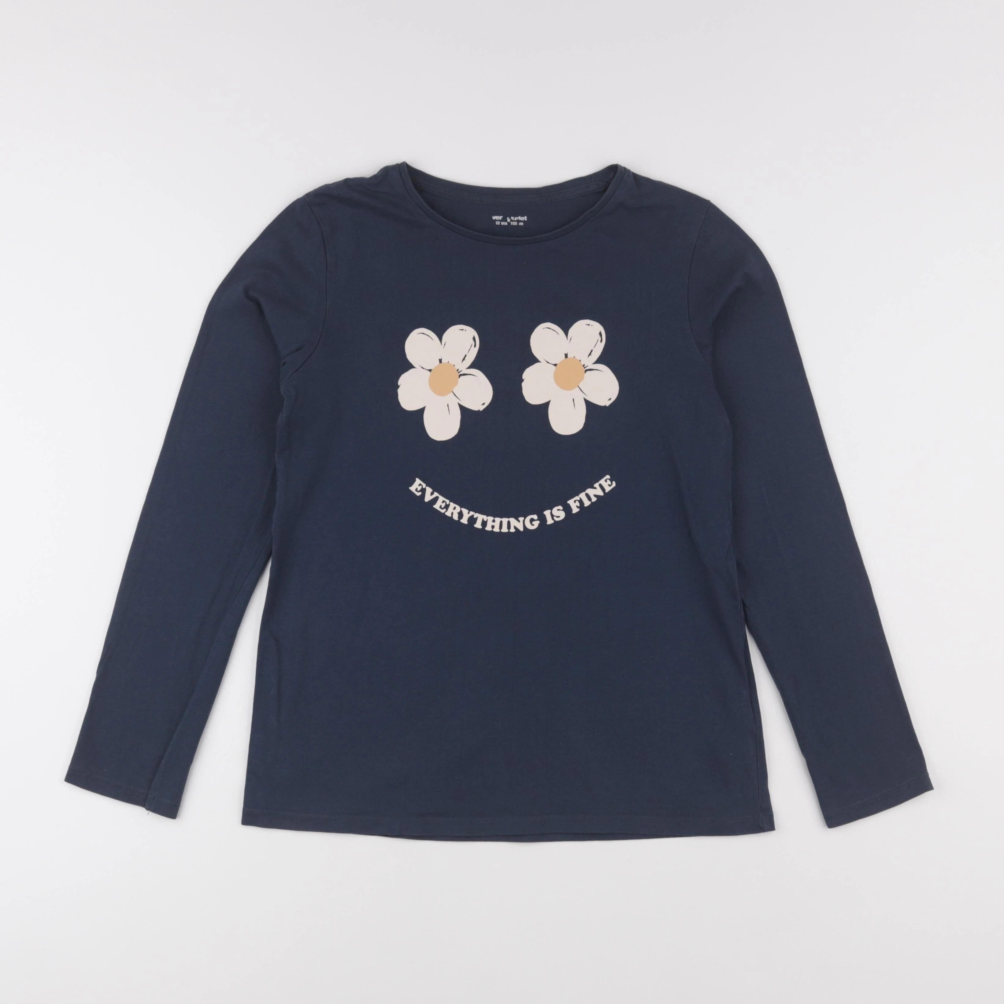 Vertbaudet - tee-shirt bleu - 12 ans