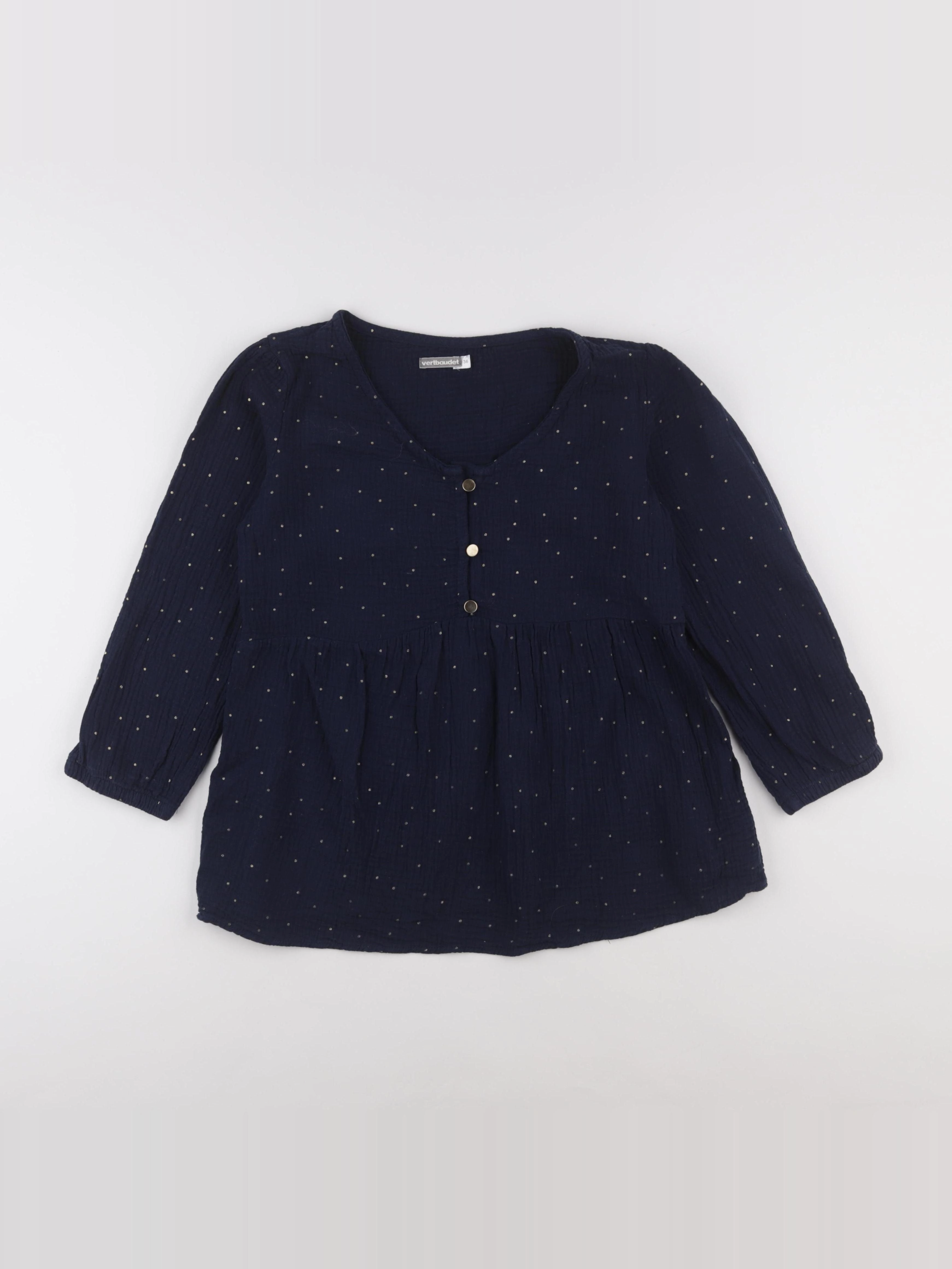 Vertbaudet - blouse grossesse bleu, or - 36
