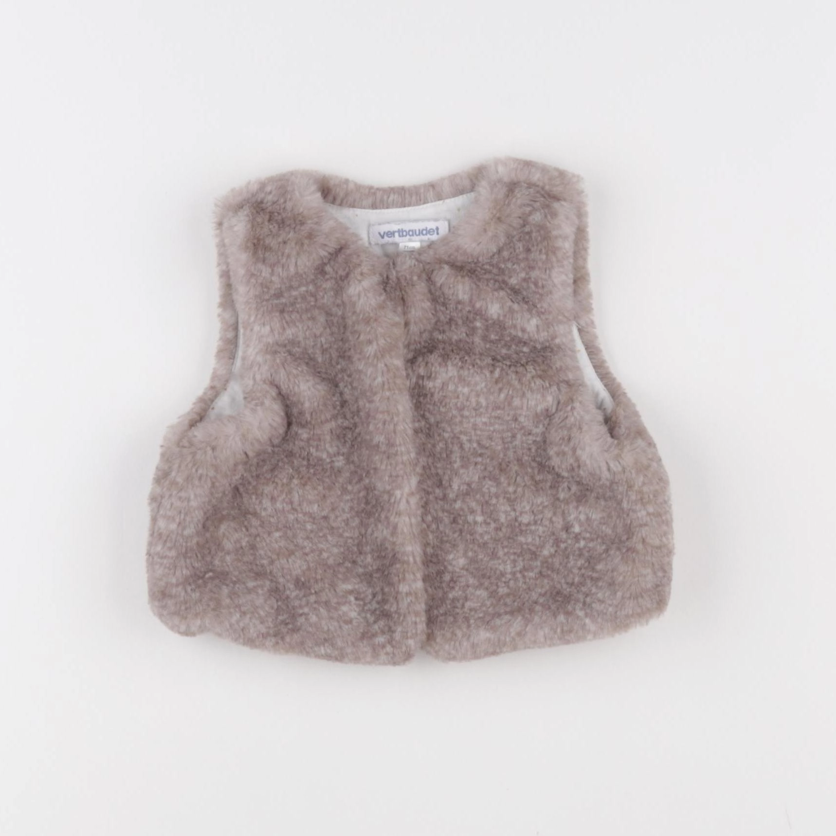 Vertbaudet - gilet marron - 9 mois