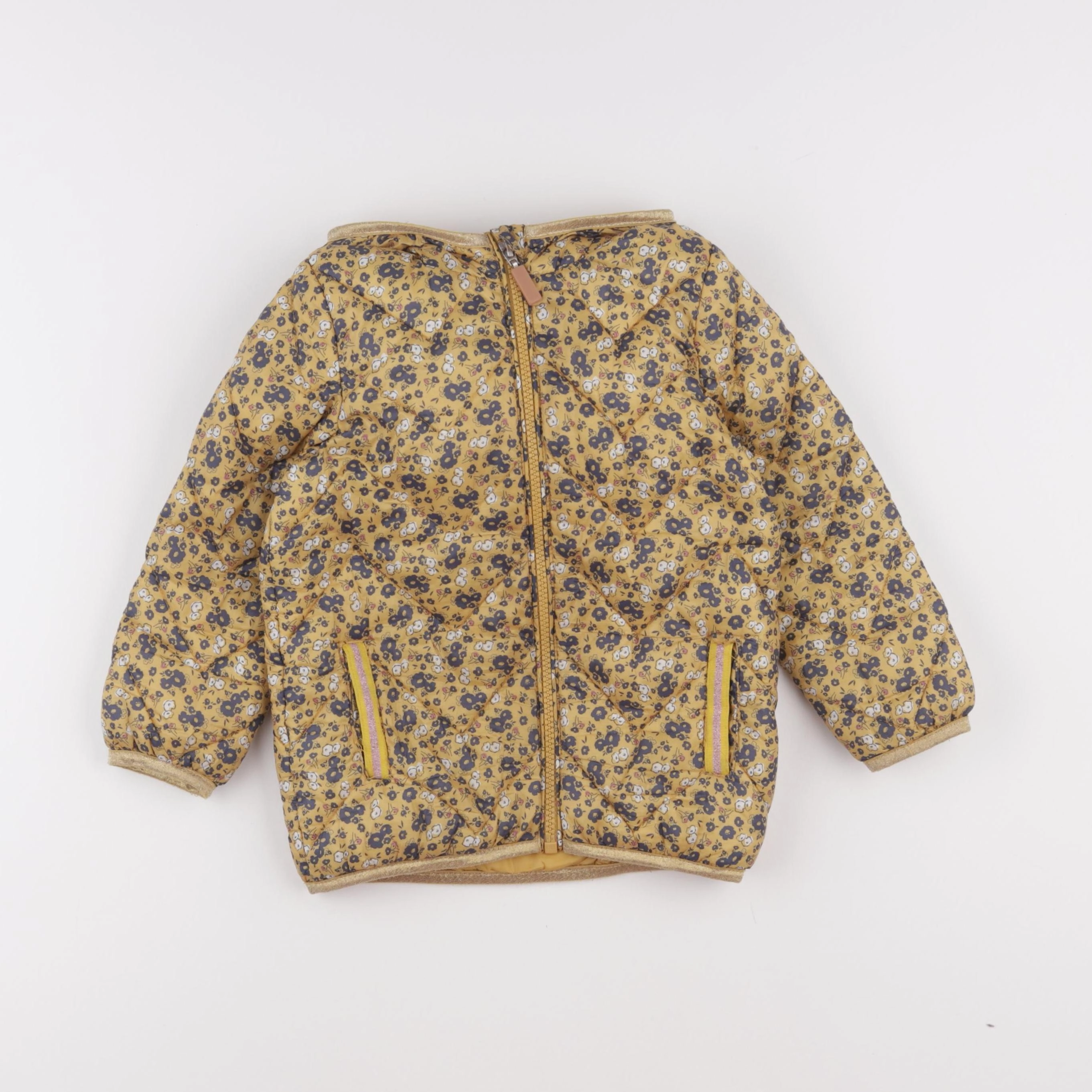 Vertbaudet - doudoune jaune - 4 ans