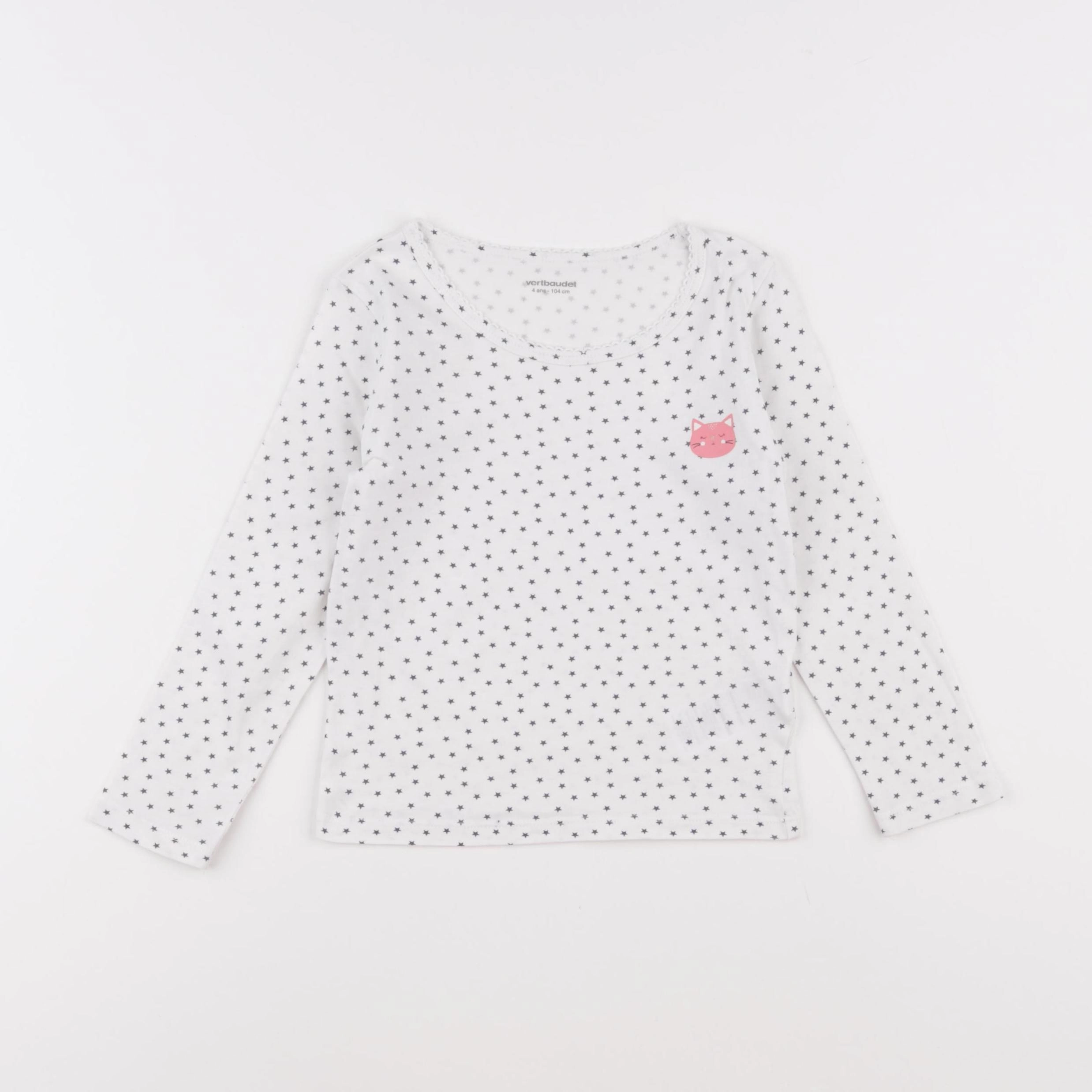 Vertbaudet - maillot de corps blanc - 4 ans
