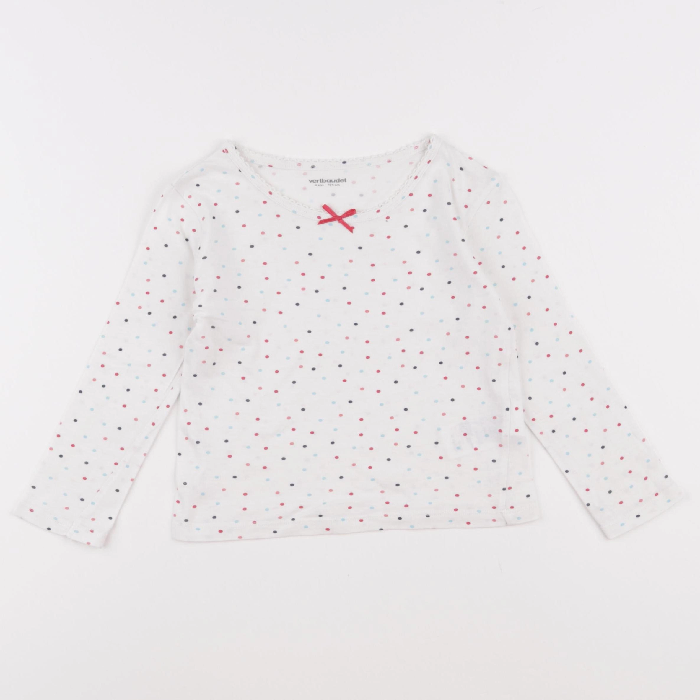 Vertbaudet - maillot de corps blanc - 4 ans