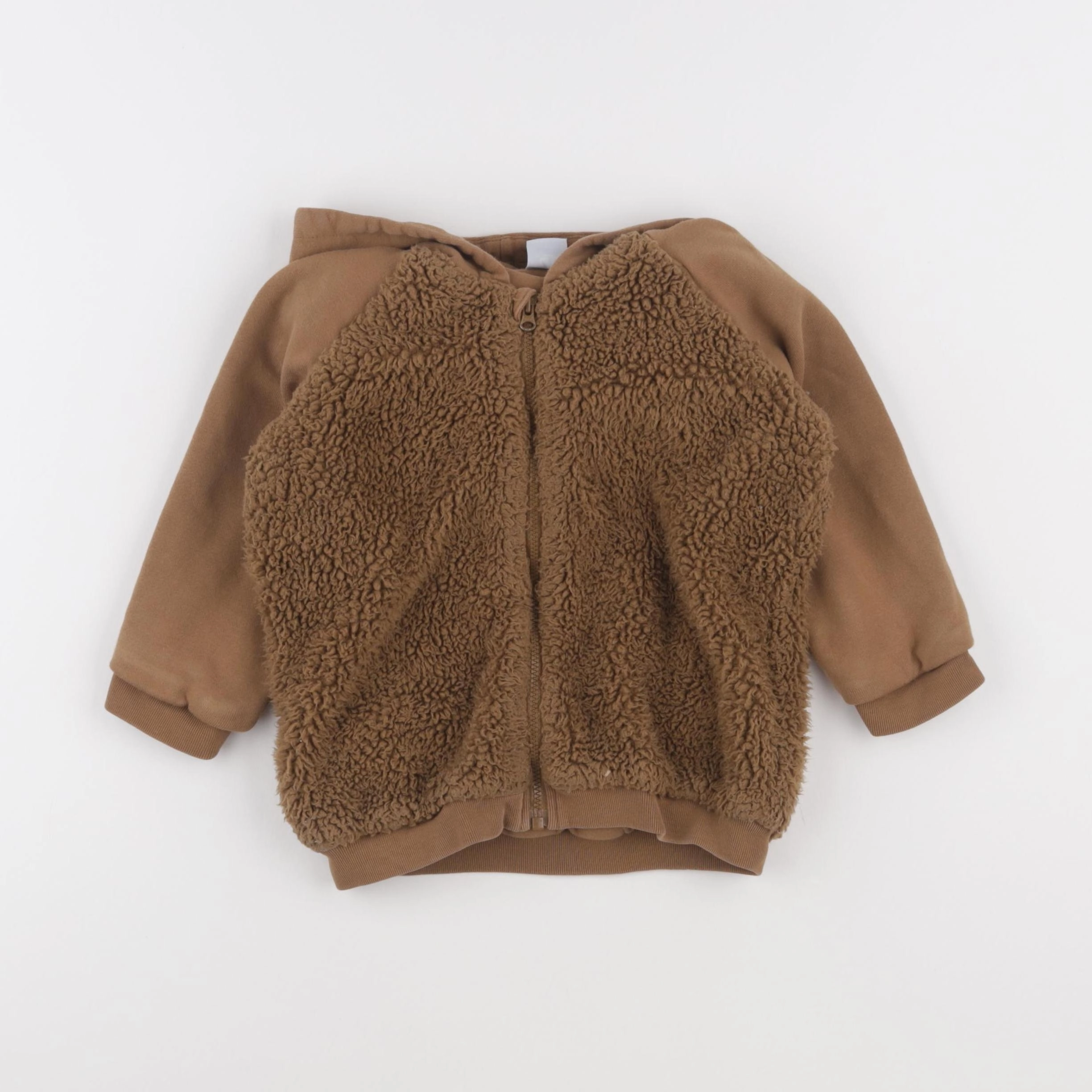 Petit Bateau - sweat marron - 36 mois