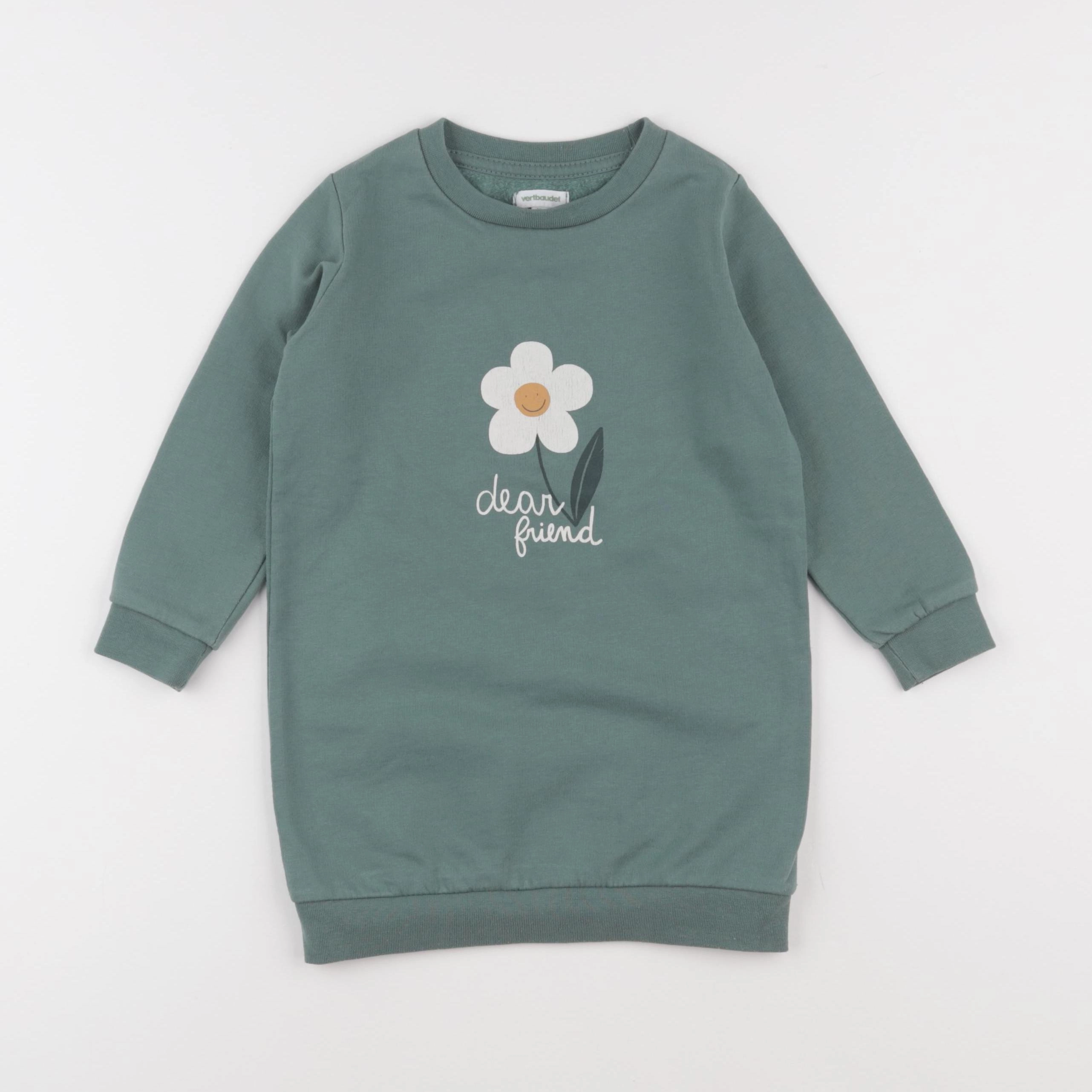 Vertbaudet - robe vert - 3 ans