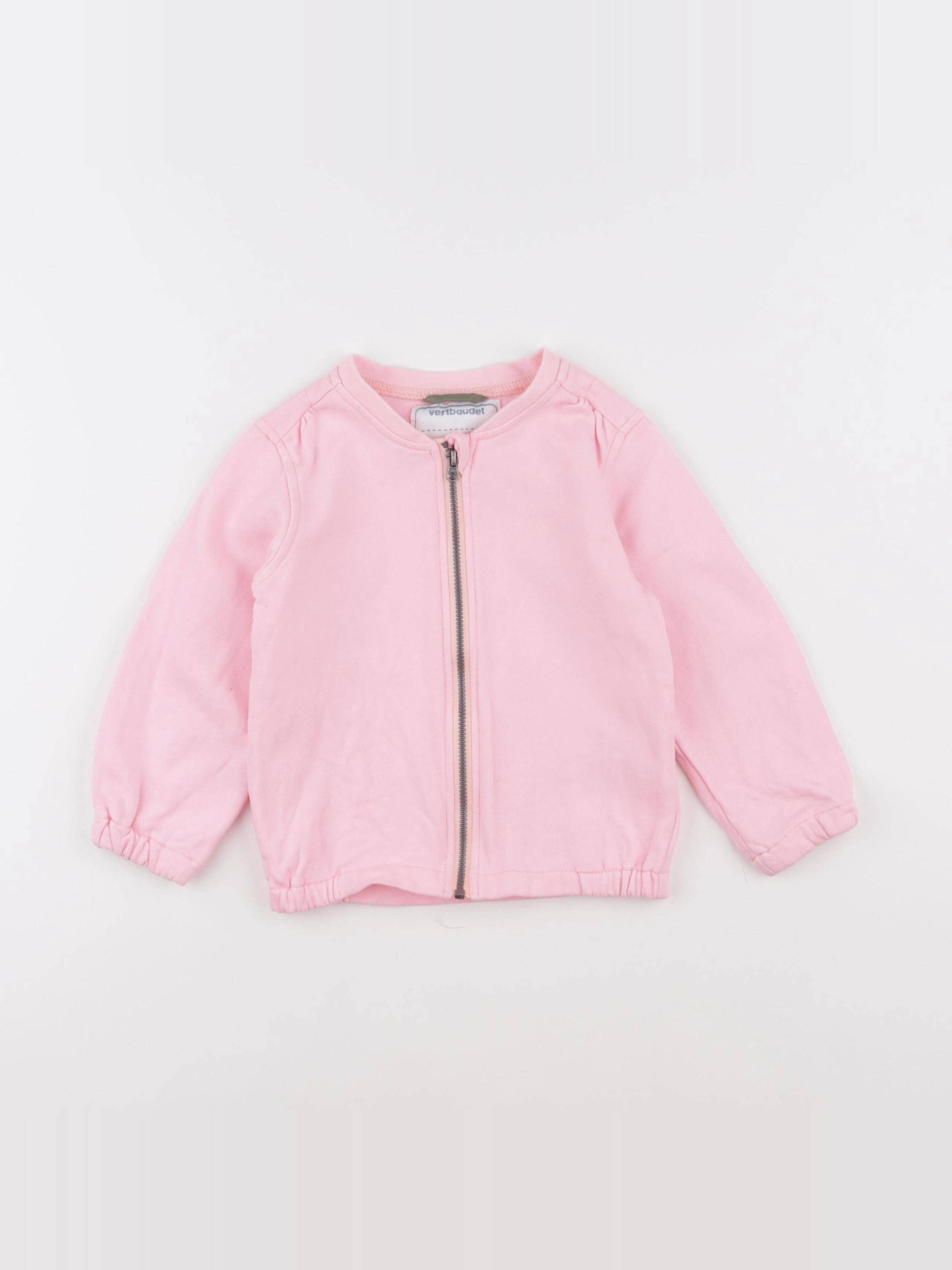 Vertbaudet - sweat rose - 3 ans