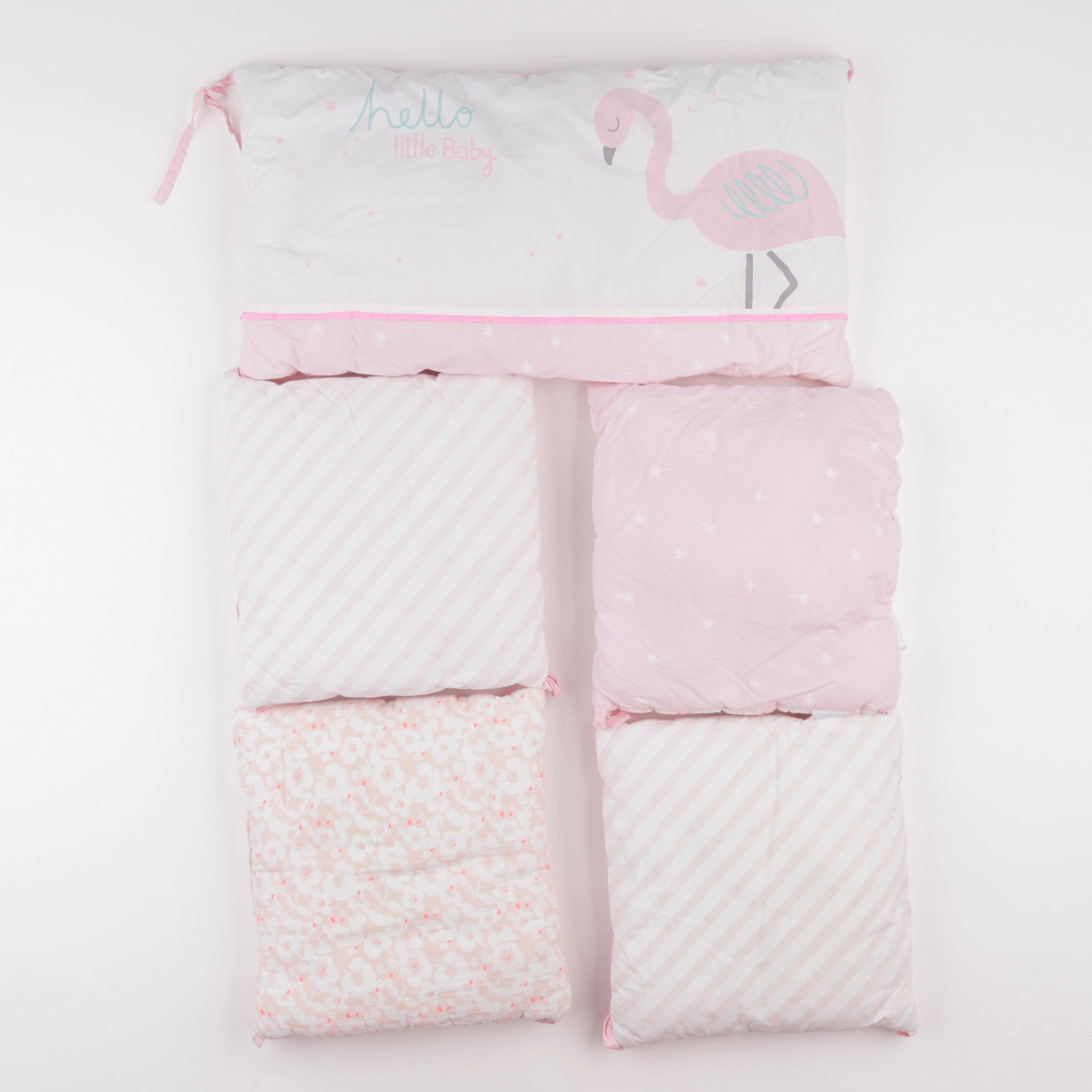 Vertbaudet - tour de lit rose - 