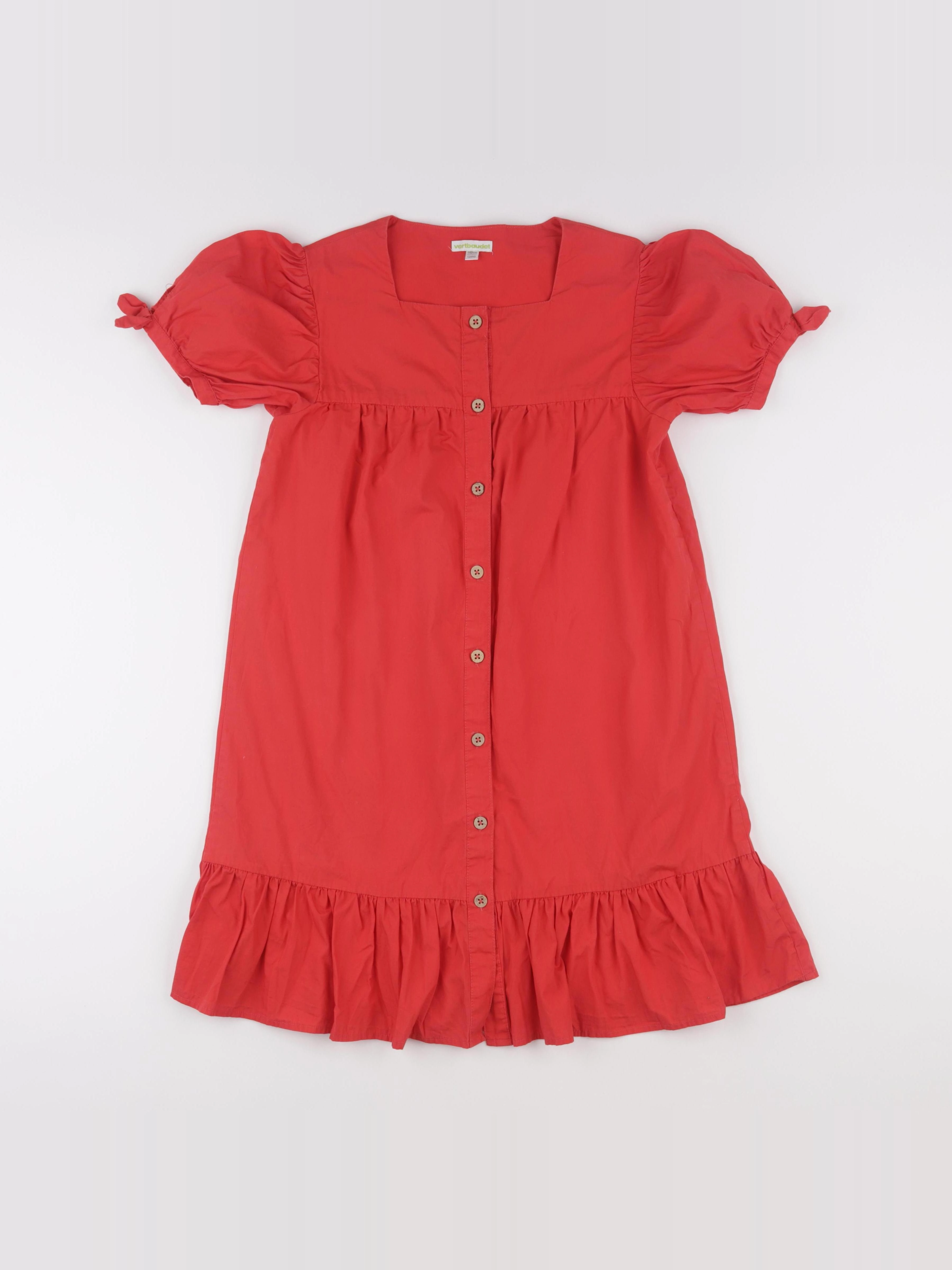 Vertbaudet - robe rouge - 12 ans