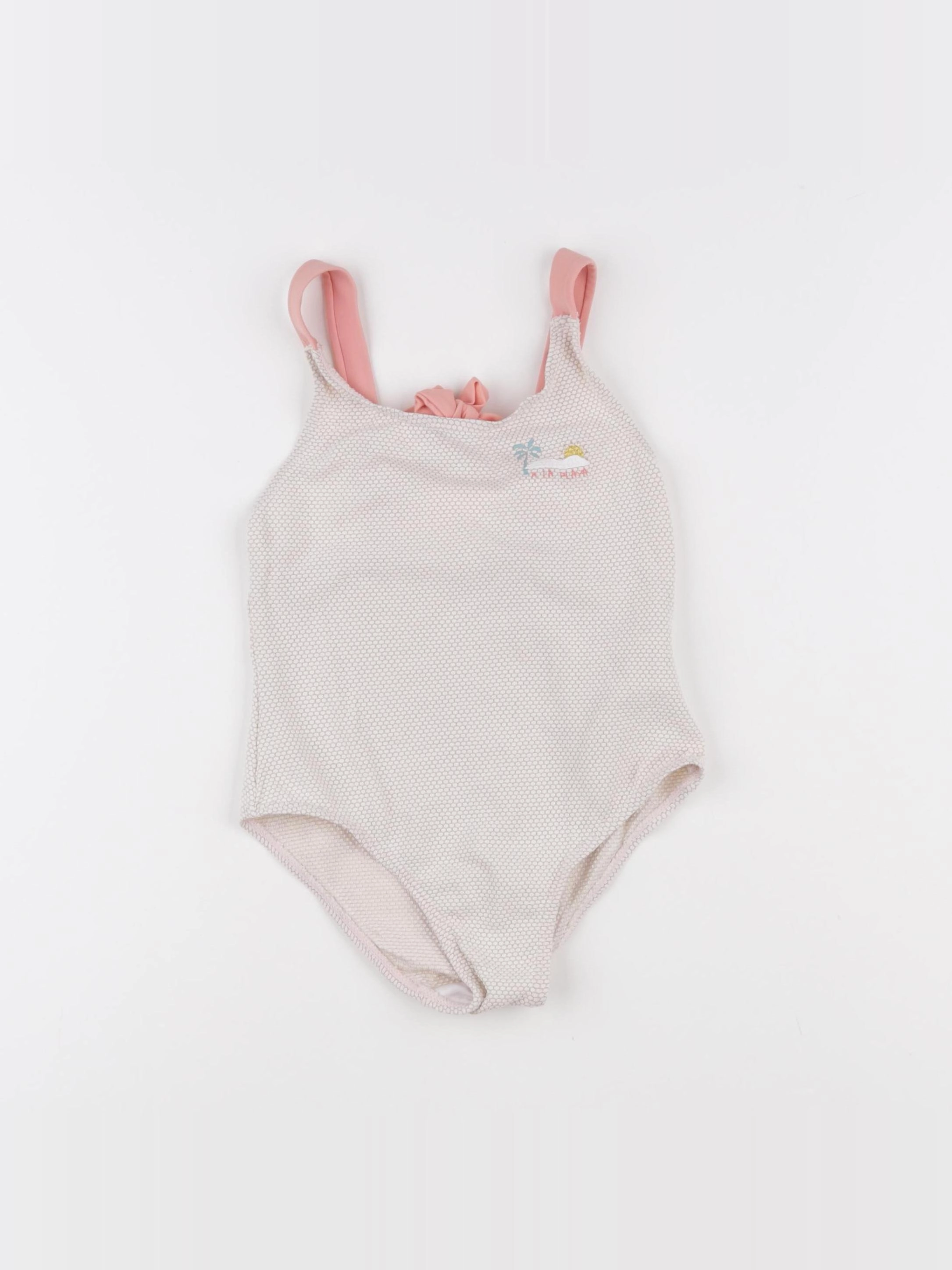 Vertbaudet - maillot de bain or, rose - 6 ans