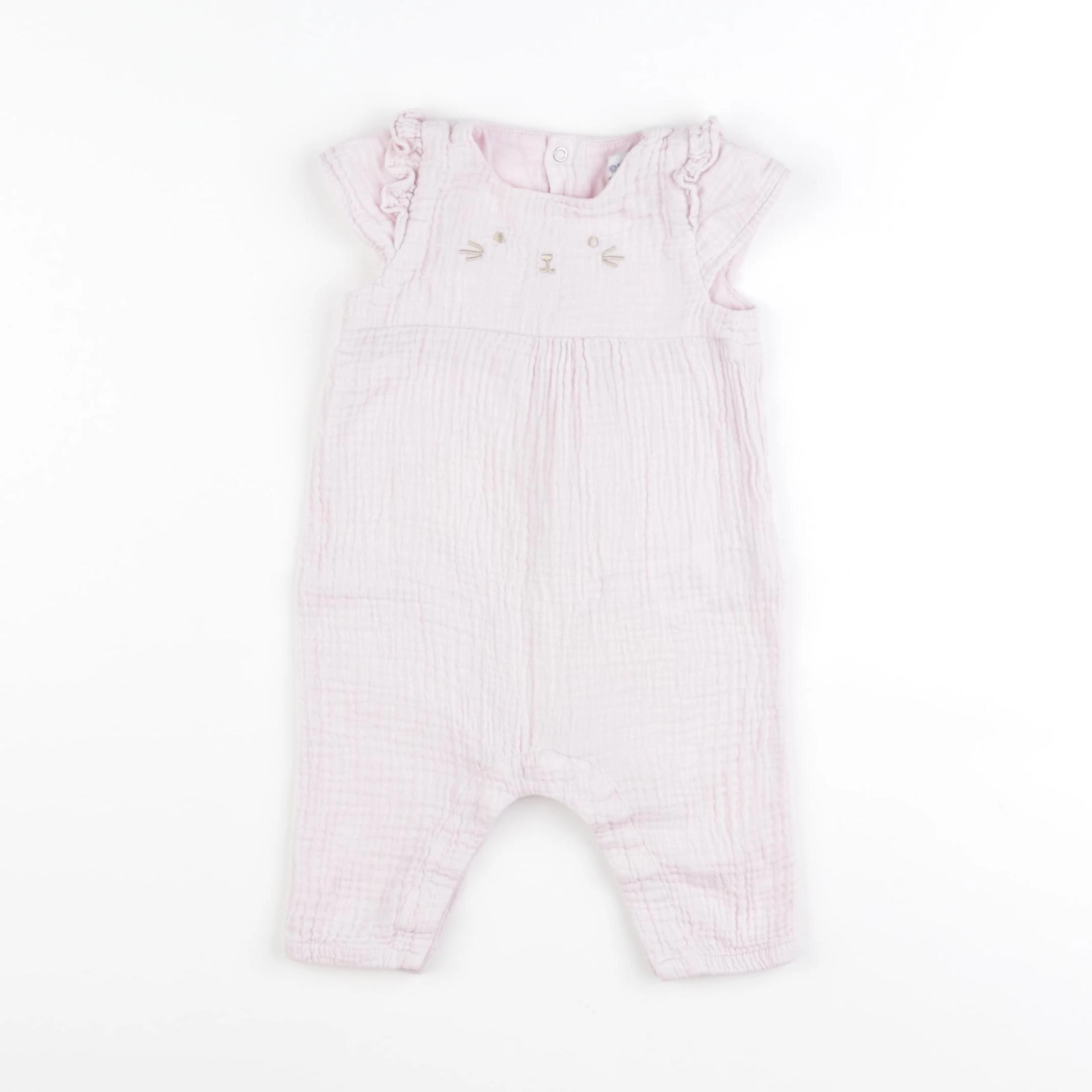 Vertbaudet - combinaison rose - 3 mois