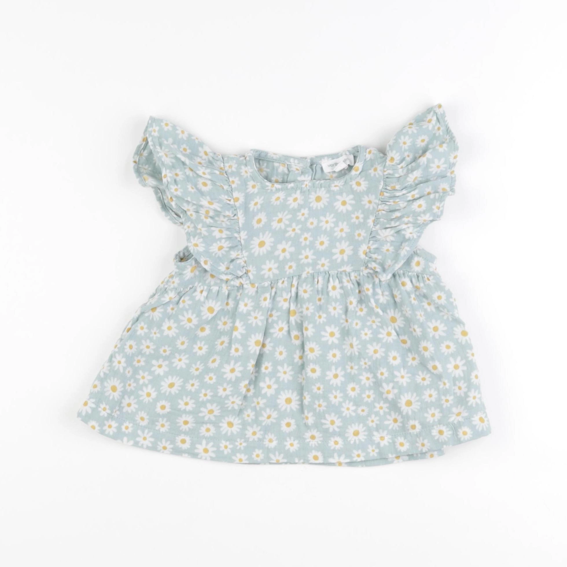 Vertbaudet - blouse vert - 12 mois