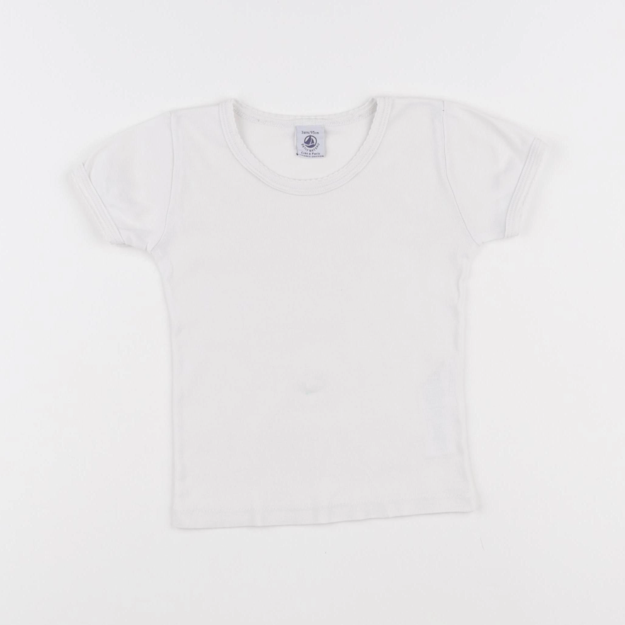 Petit Bateau - maillot de corps blanc - 3 ans