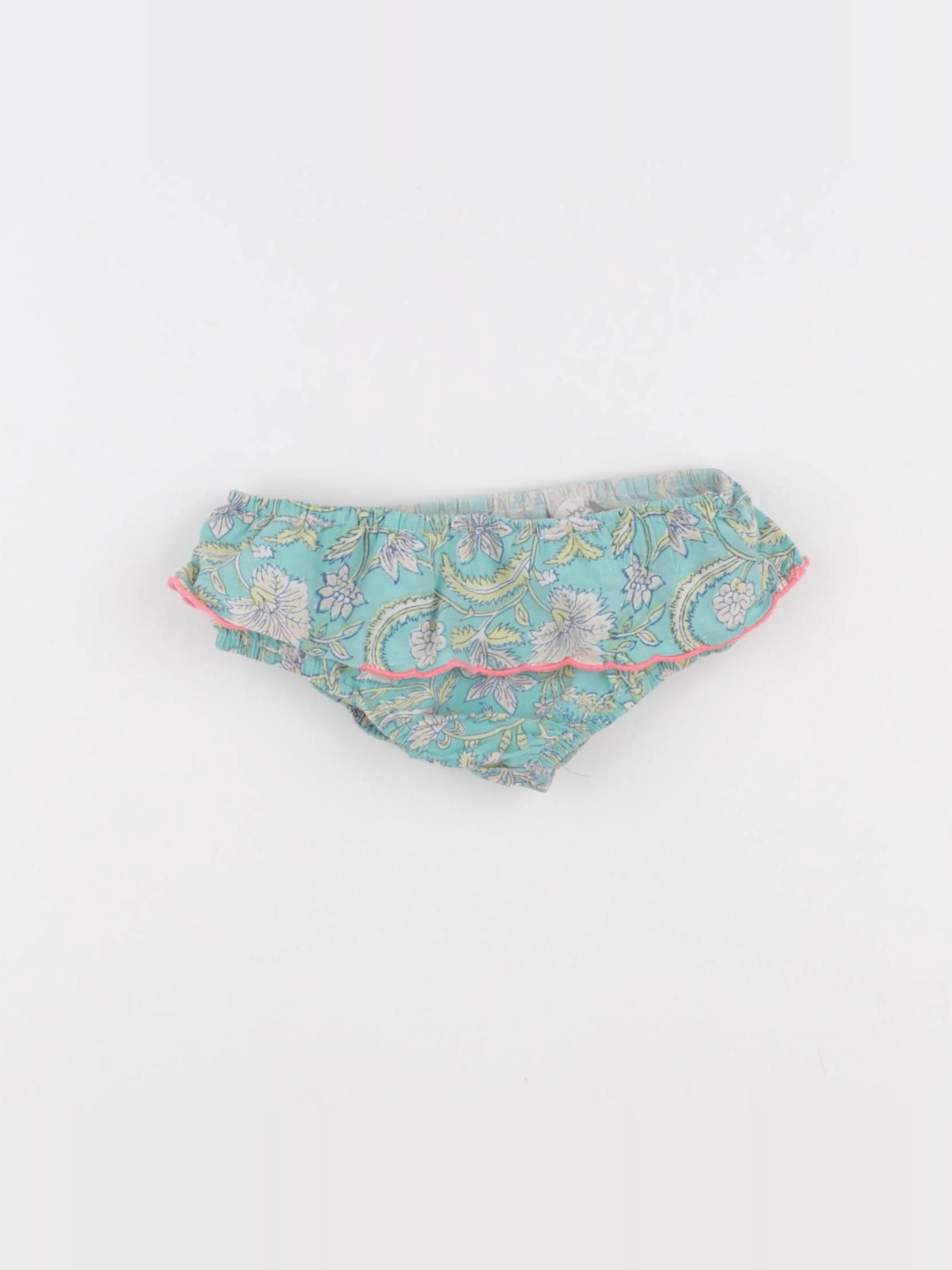 Louise Misha - bloomer volants au dos bleu, rose - 3 ans