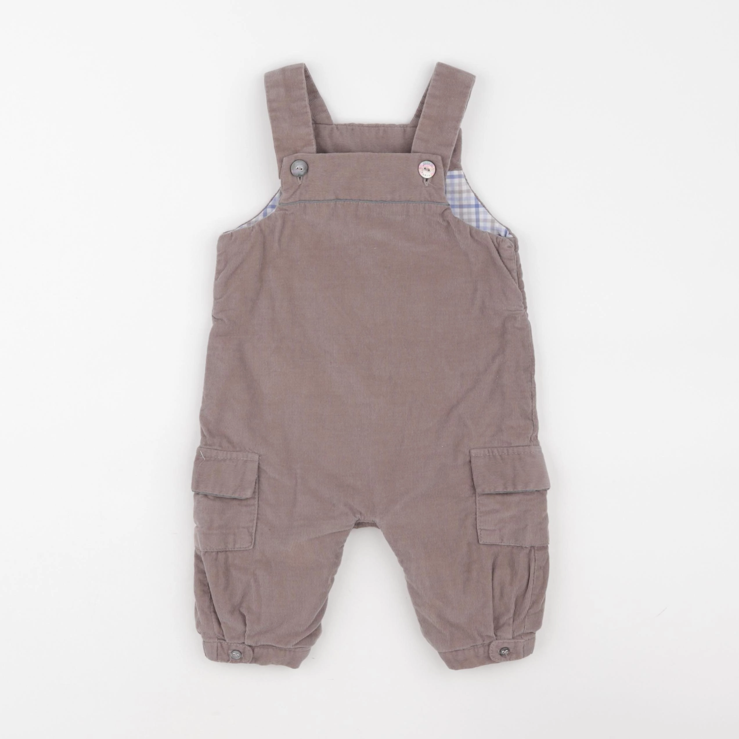 Jacadi - salopette doublé marron - 6 mois