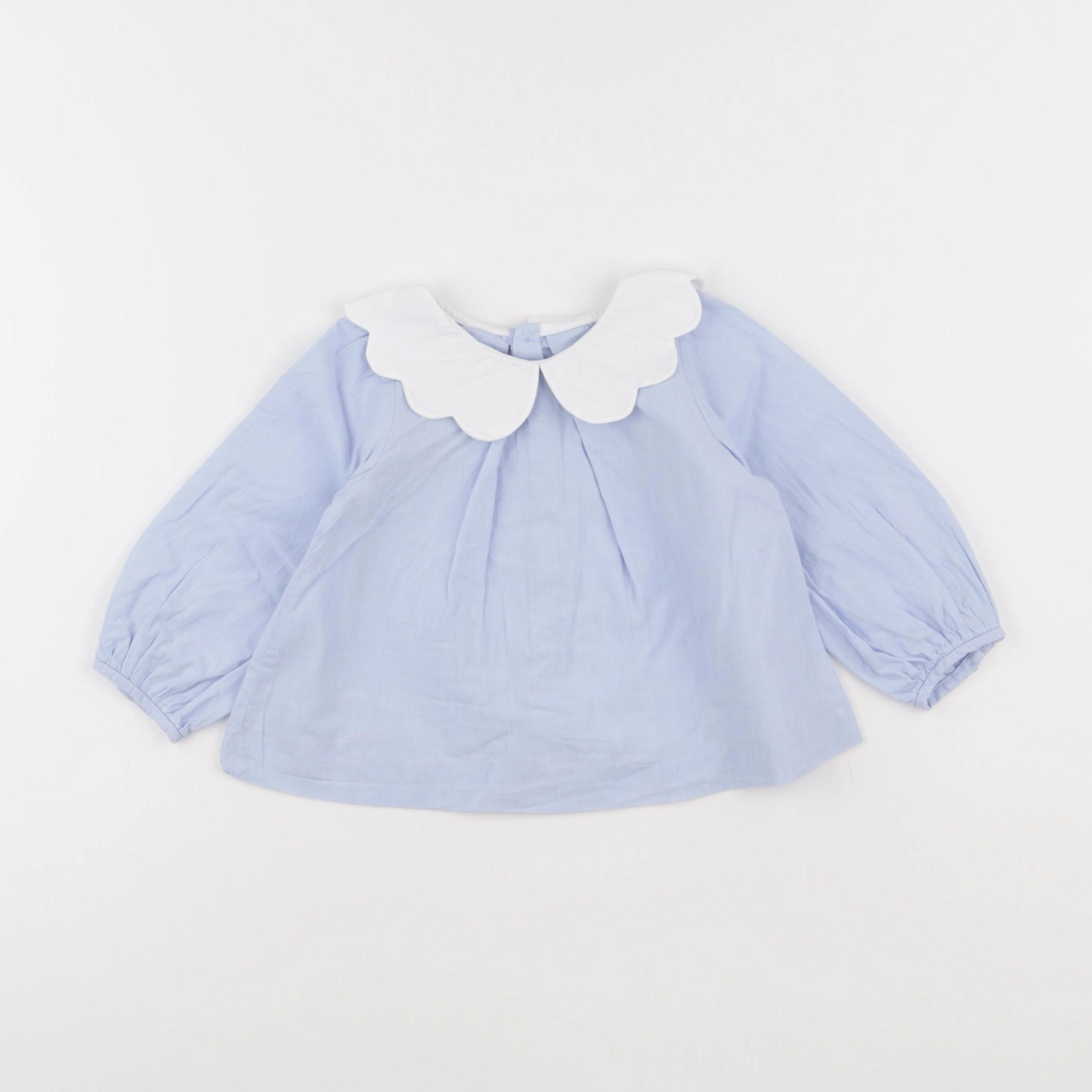 Jacadi - blouse bleu - 18 mois