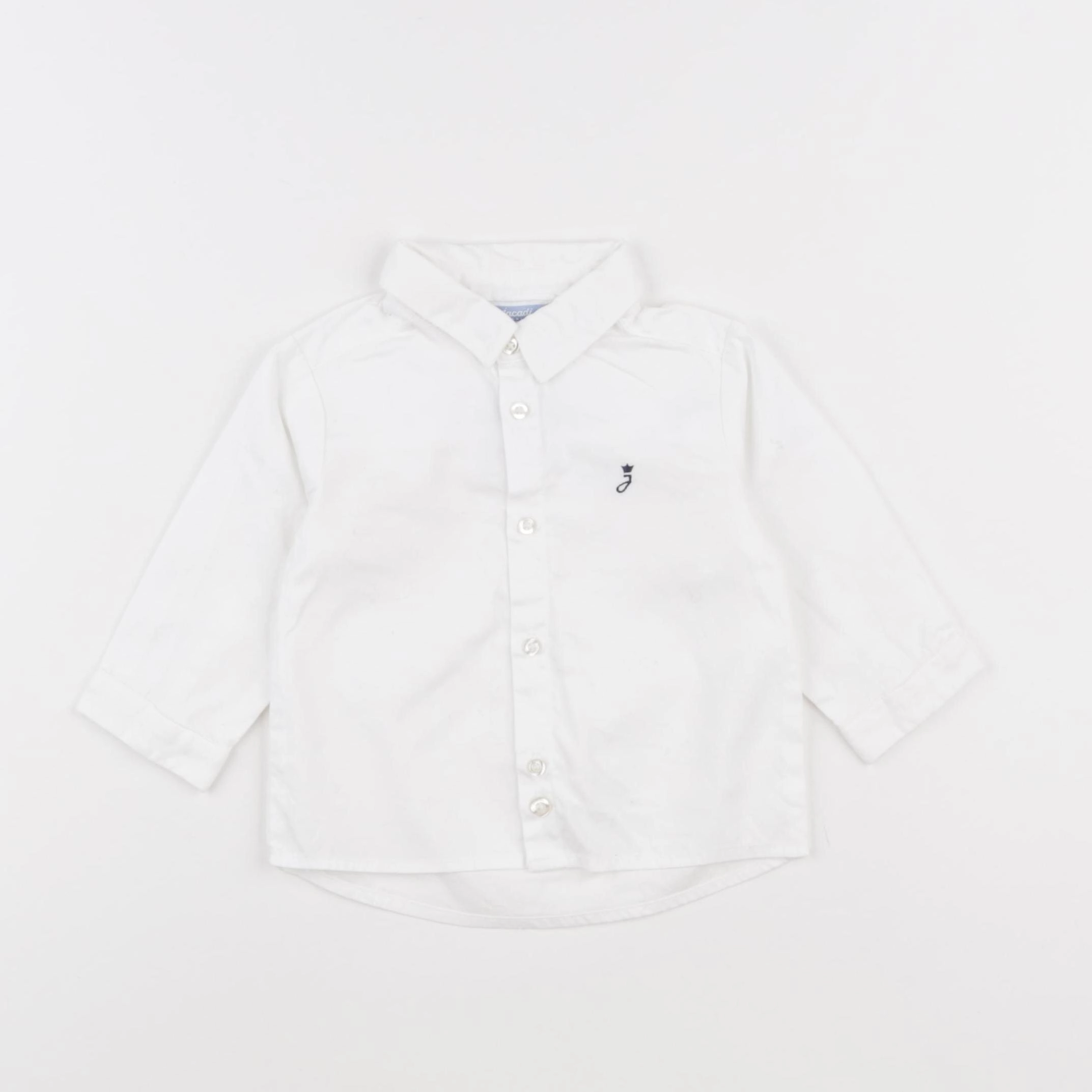Jacadi - chemise blanc - 6 mois