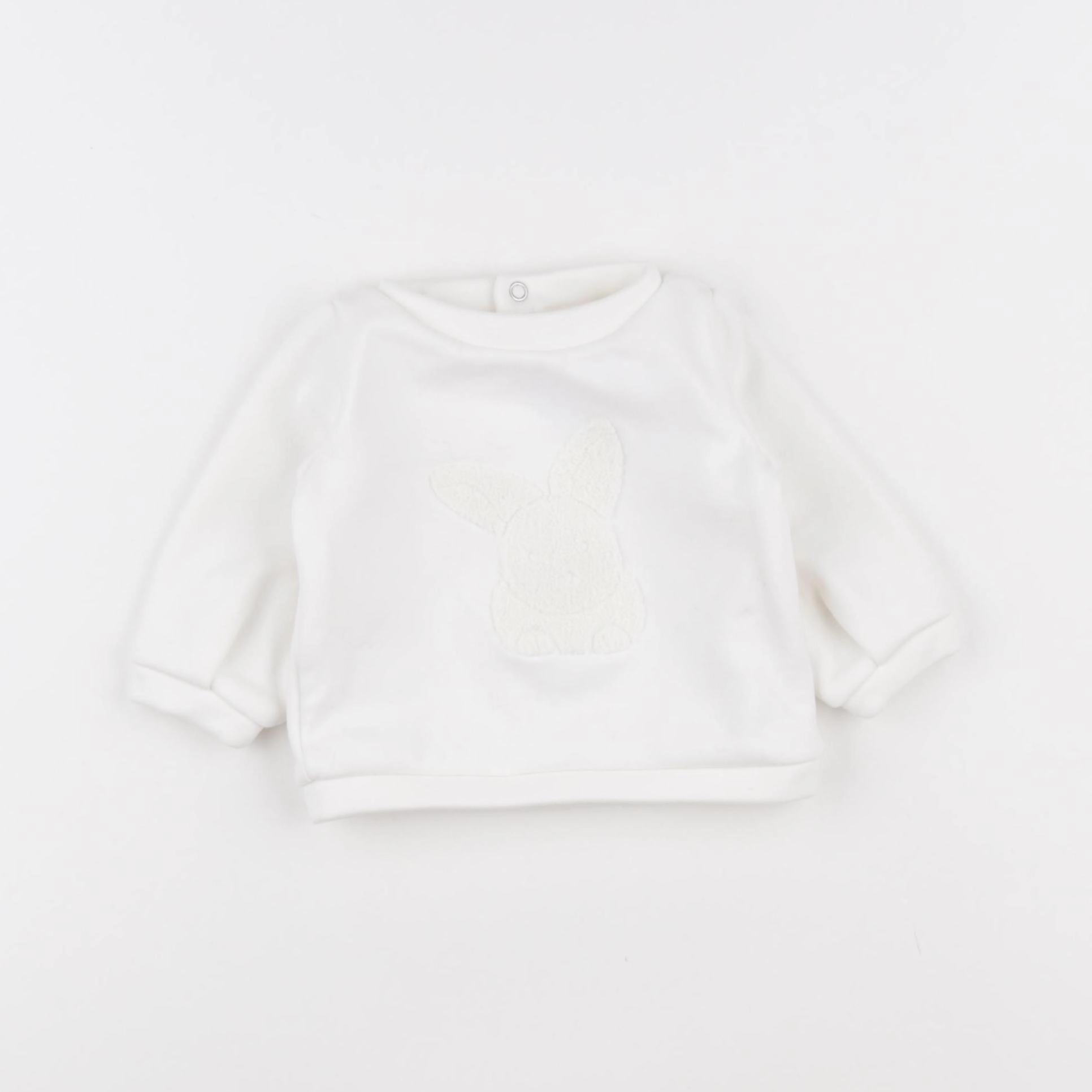 Jacadi - sweat blanc - 6 mois
