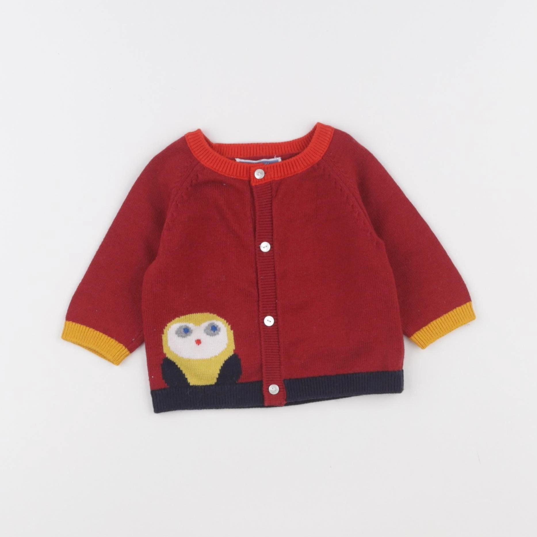 Jacadi - gilet rouge - 3 mois