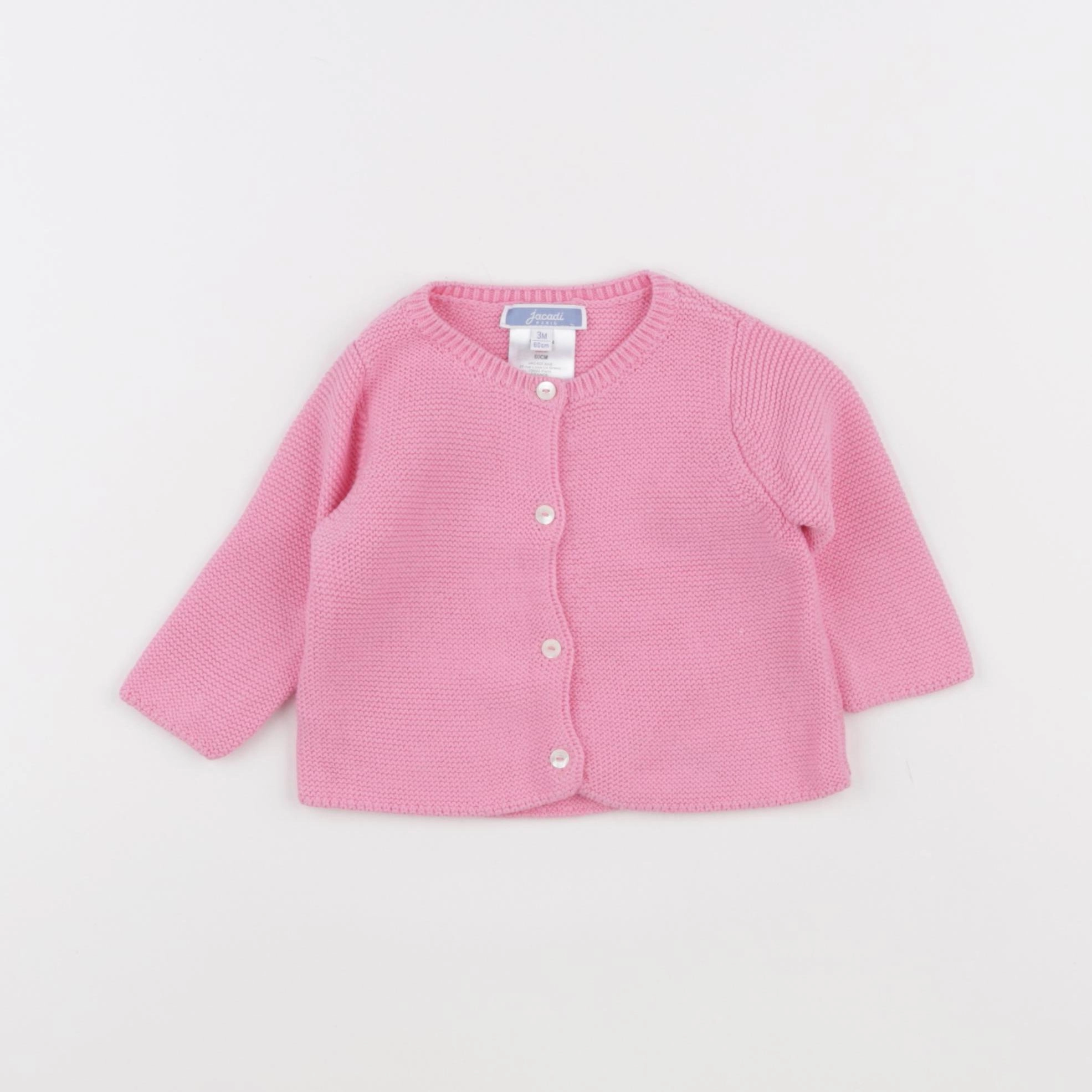 Jacadi - gilet rose - 3 mois