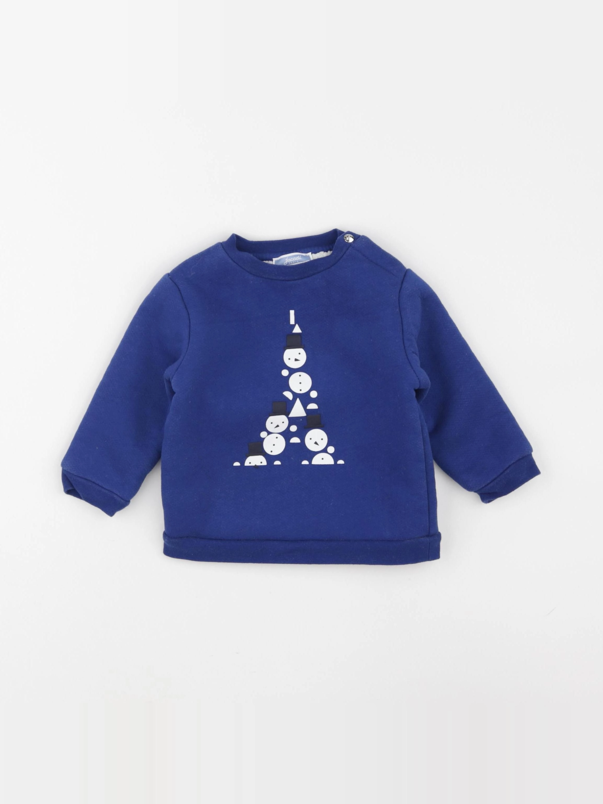Jacadi - sweat bleu - 12 mois