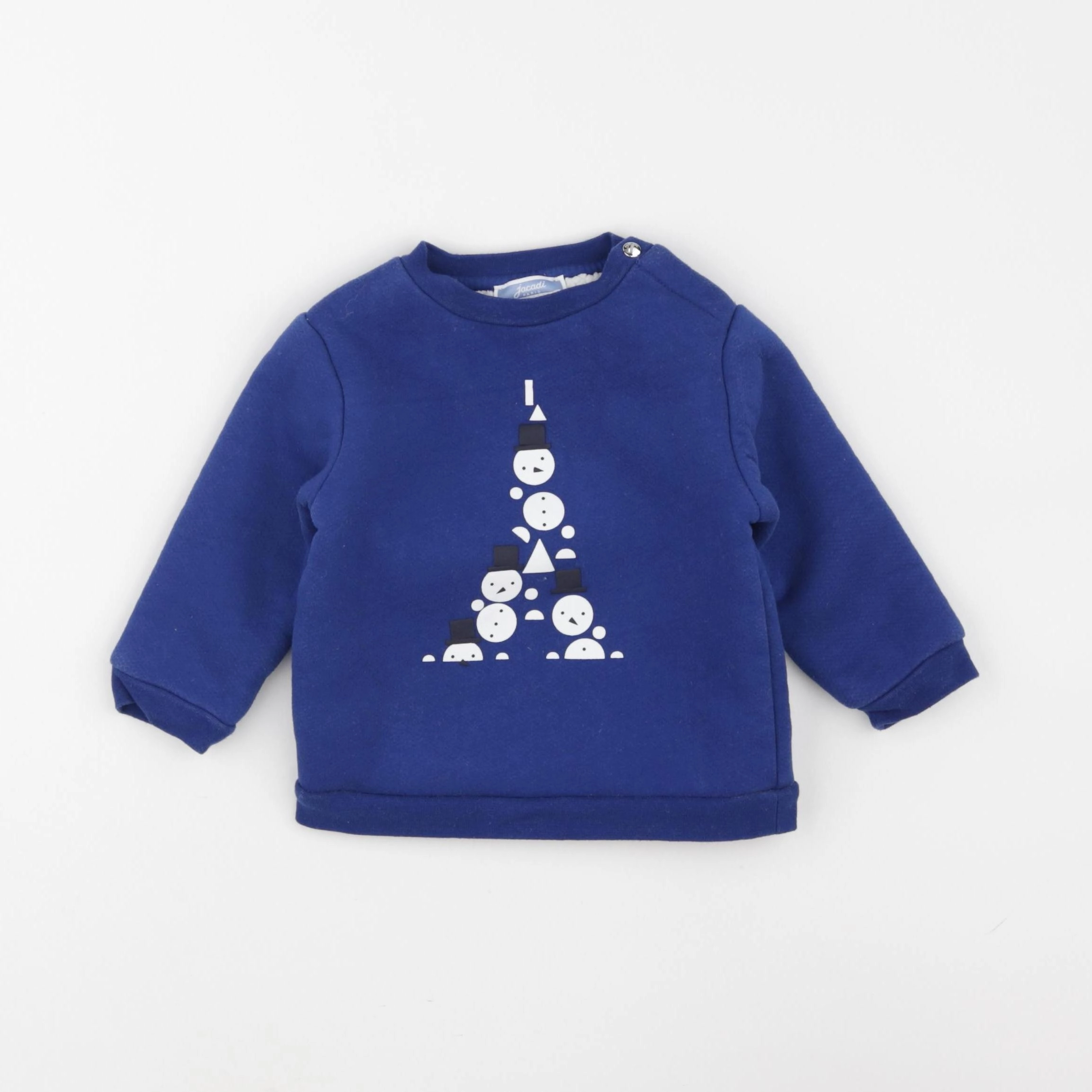 Jacadi - sweat bleu - 12 mois