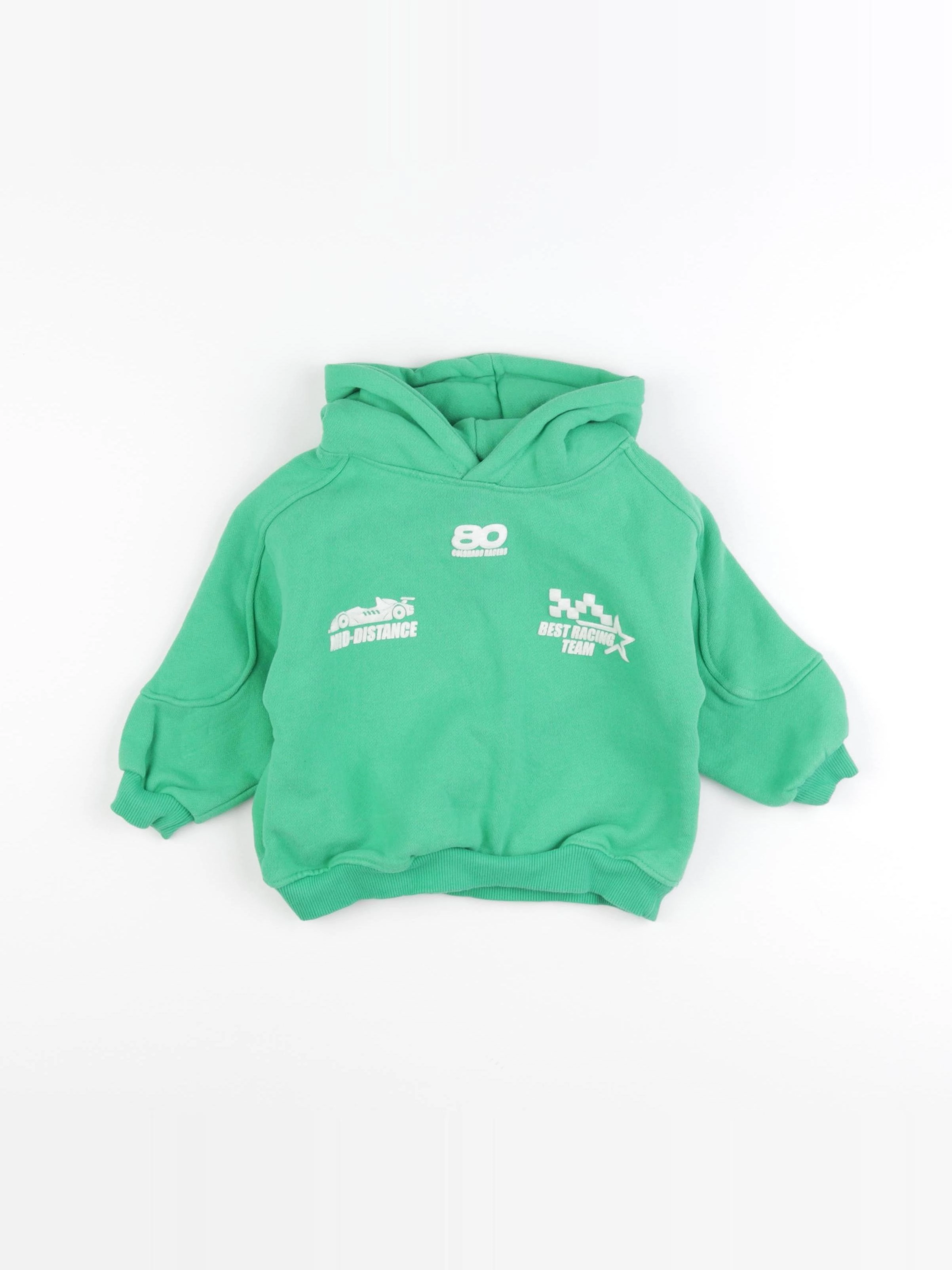 Zara - sweat imprimé au dos vert - 3 ans