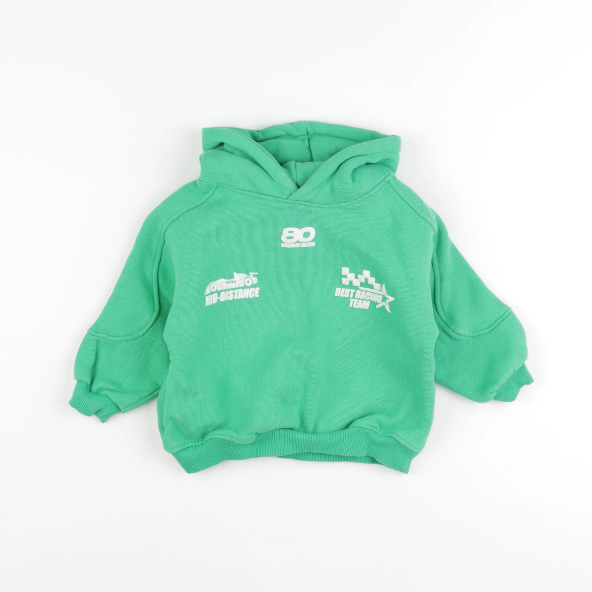 Zara - sweat imprimé au dos vert - 3 ans