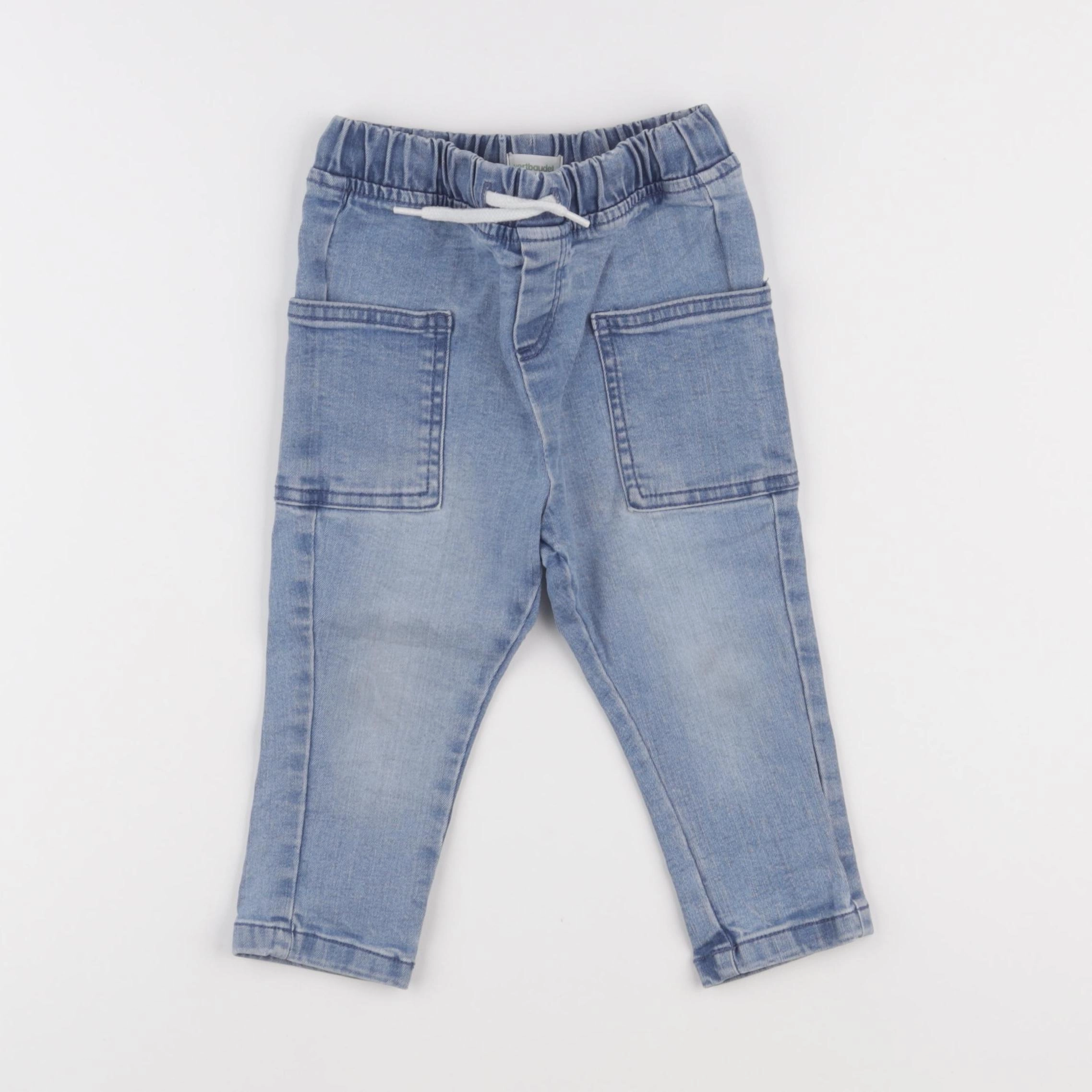 Vertbaudet - jegging bleu - 18 mois