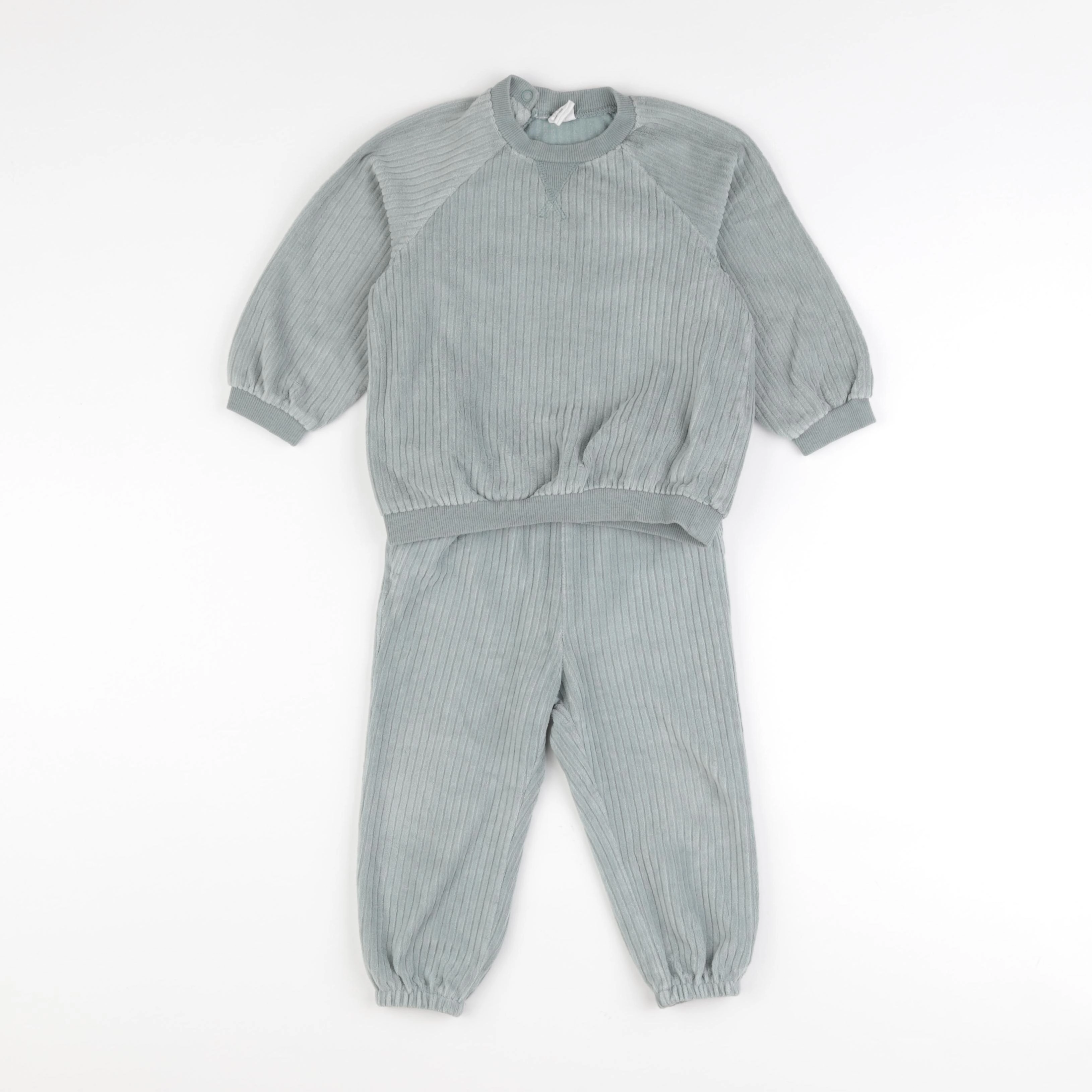 H&M - ensemble vert - 12/18 mois