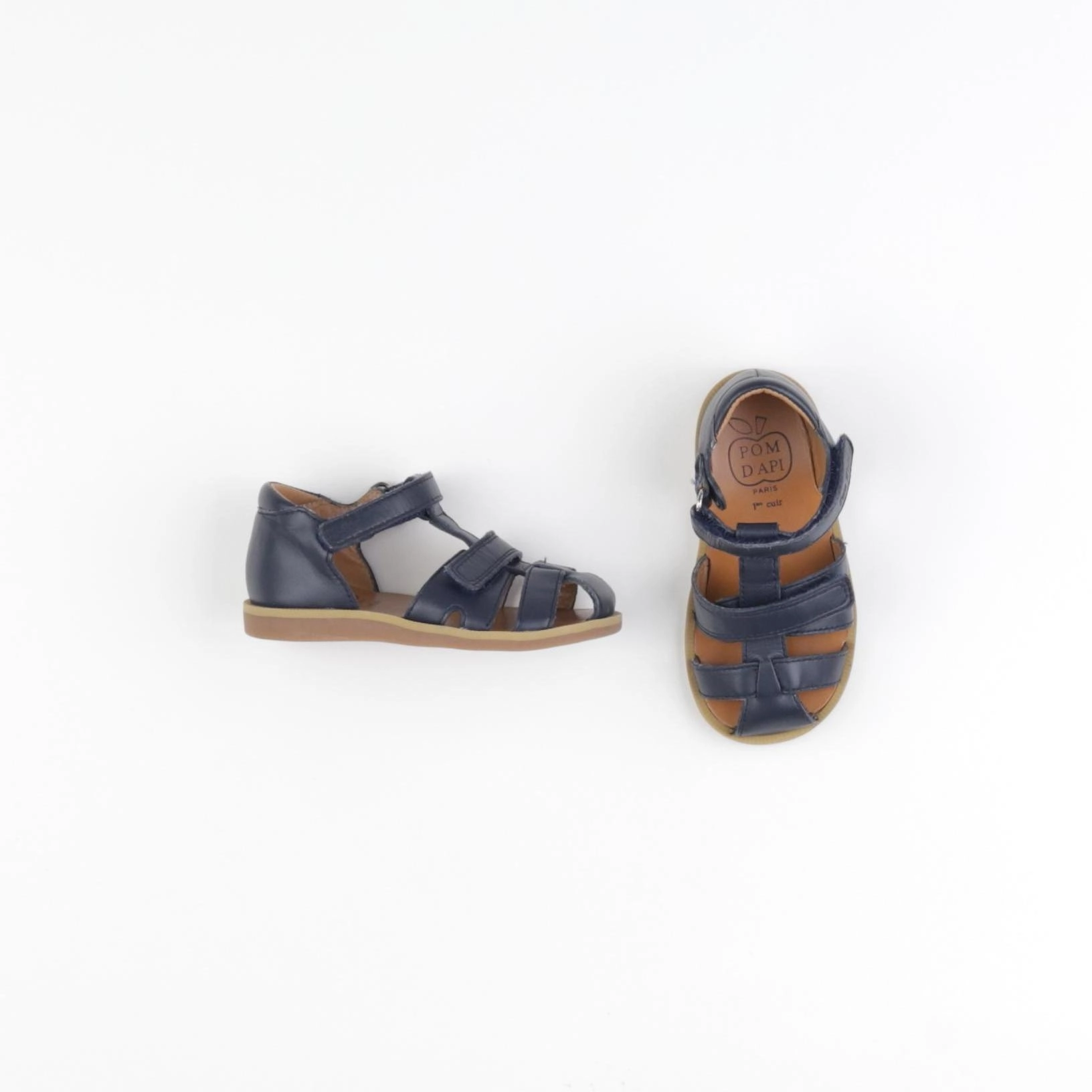 Pom d'Api - sandales bleu - pointure 23