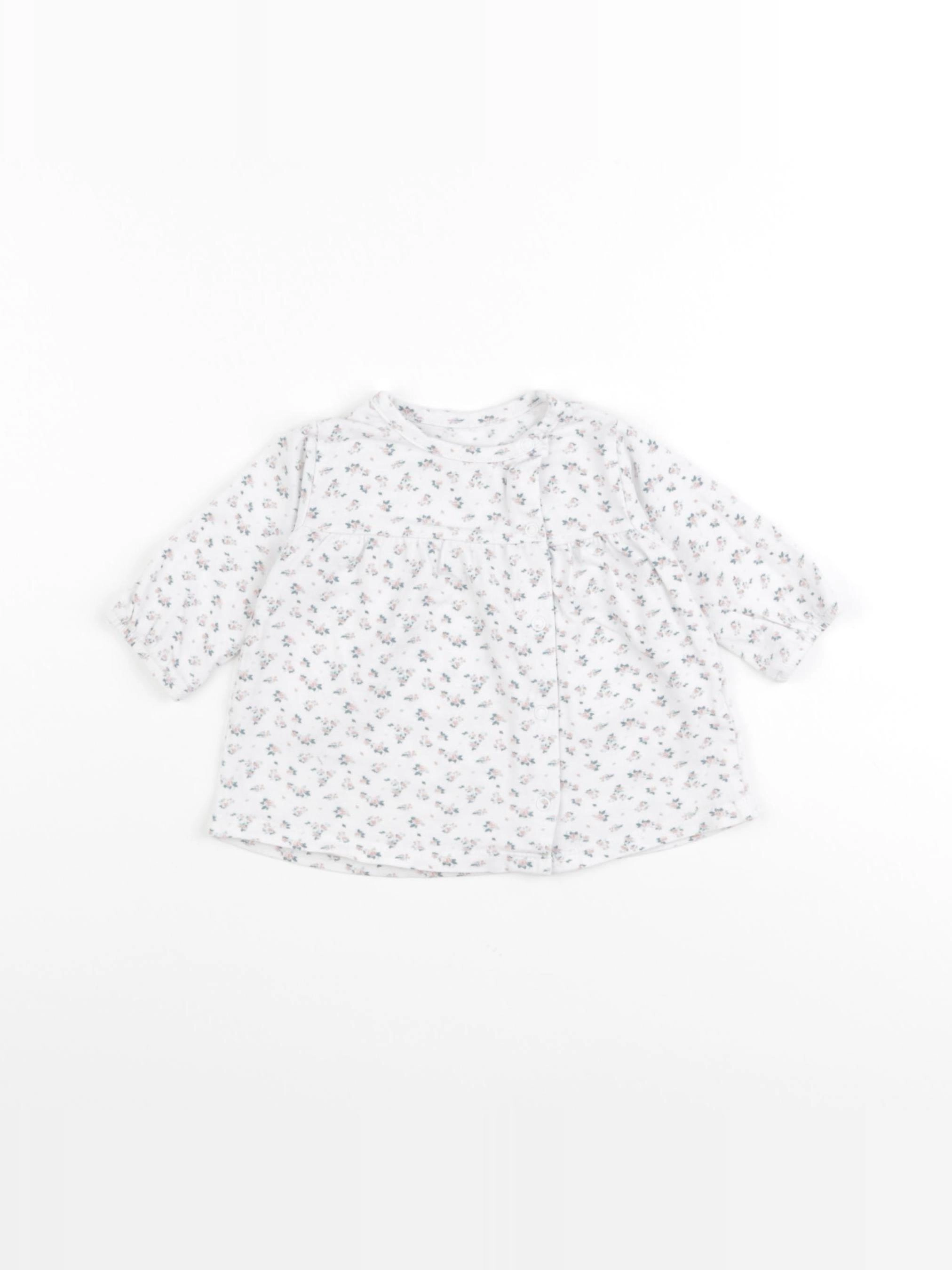 Vertbaudet - tee-shirt blanc - 1 mois
