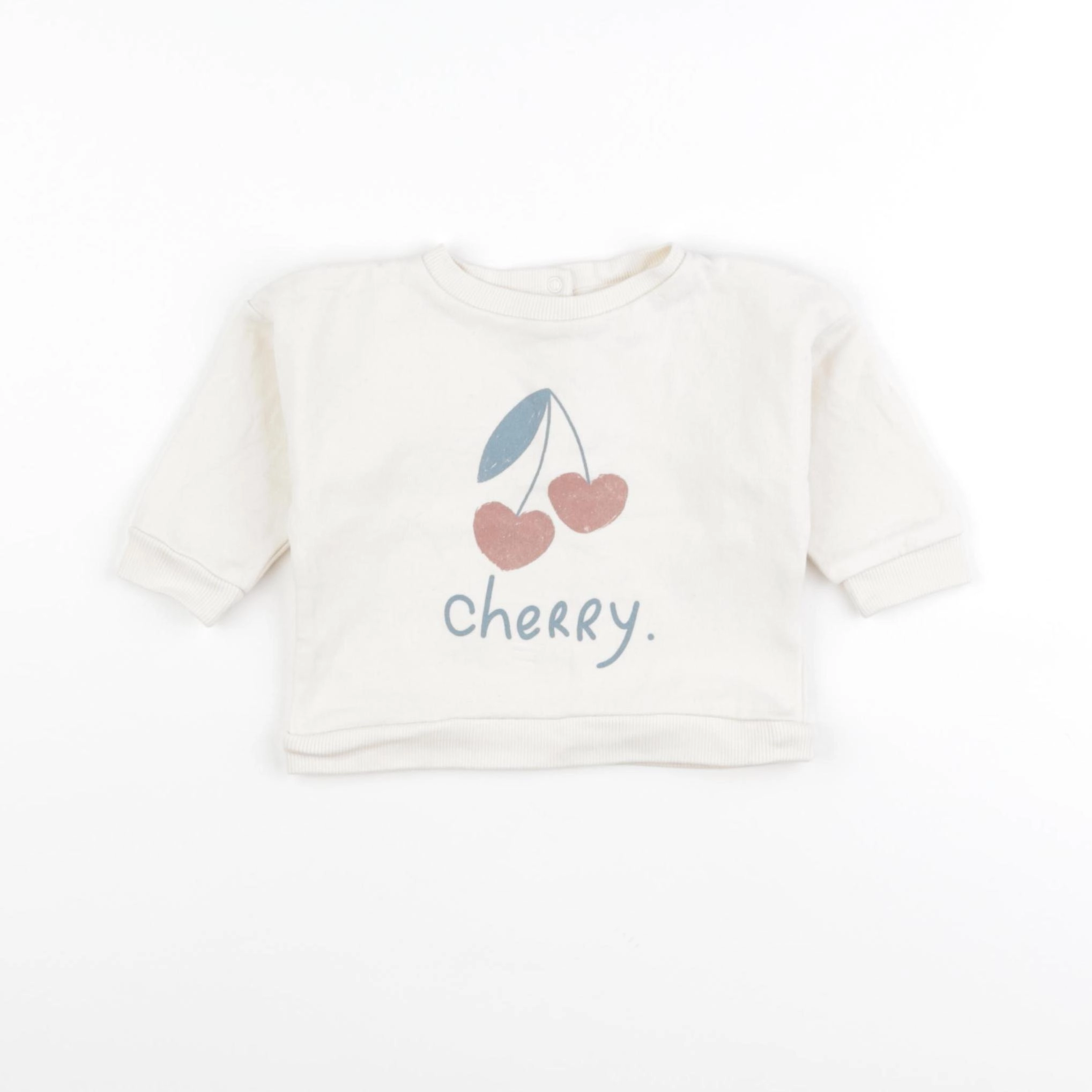 Vertbaudet - sweat beige - 6 mois
