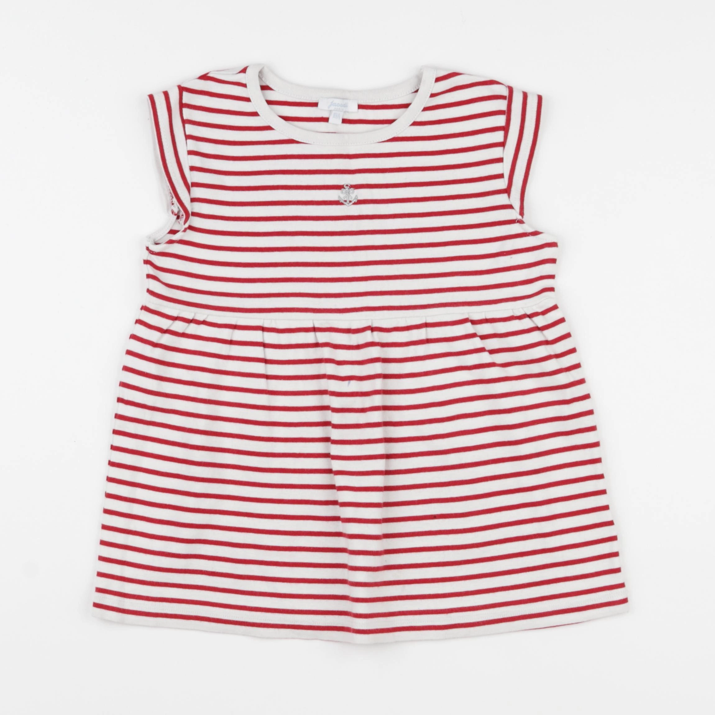 Jacadi - tee-shirt blanc, rouge - 10 ans