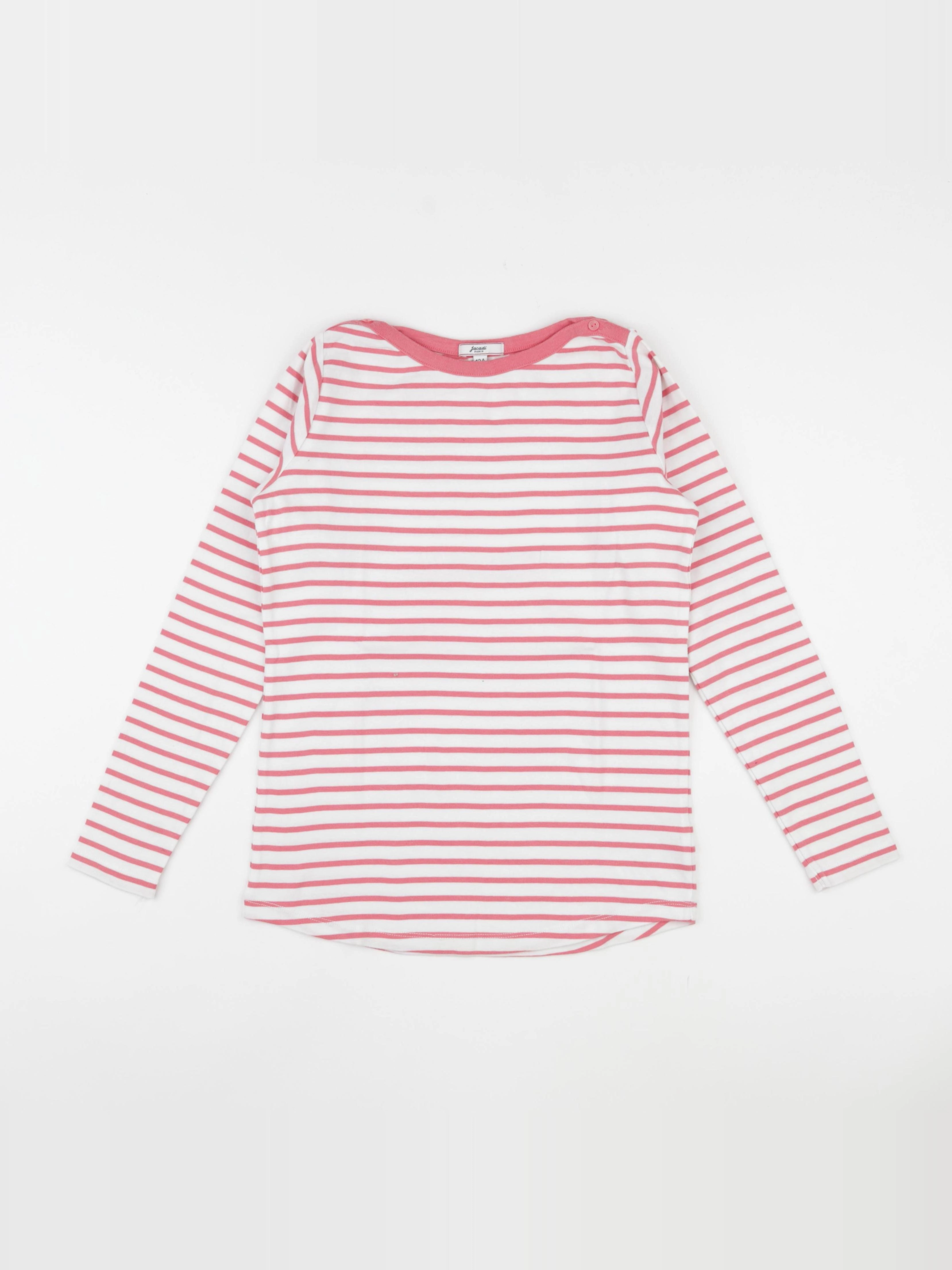 Jacadi - tee-shirt blanc, rose - 12 ans