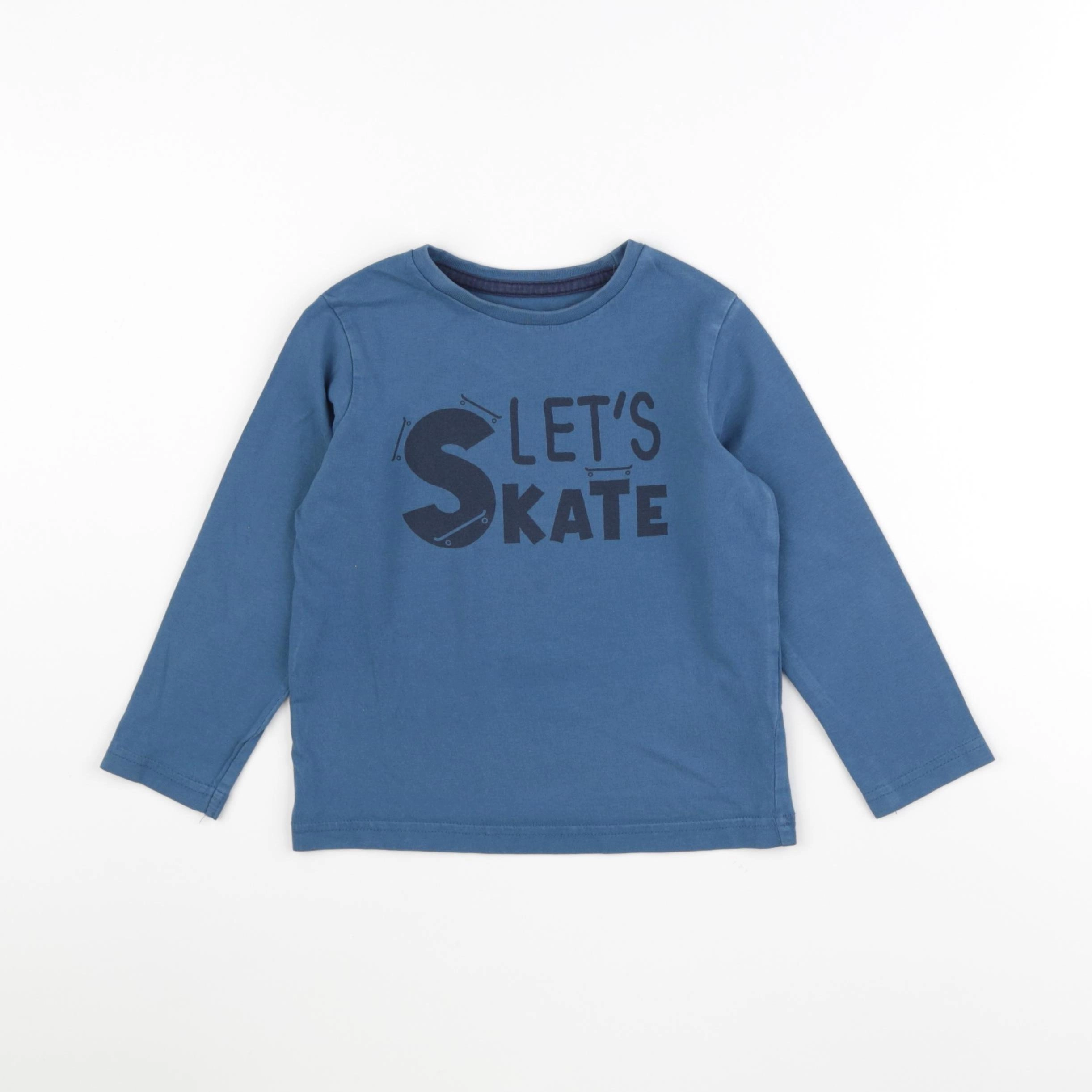 Vertbaudet - tee-shirt bleu - 4 ans