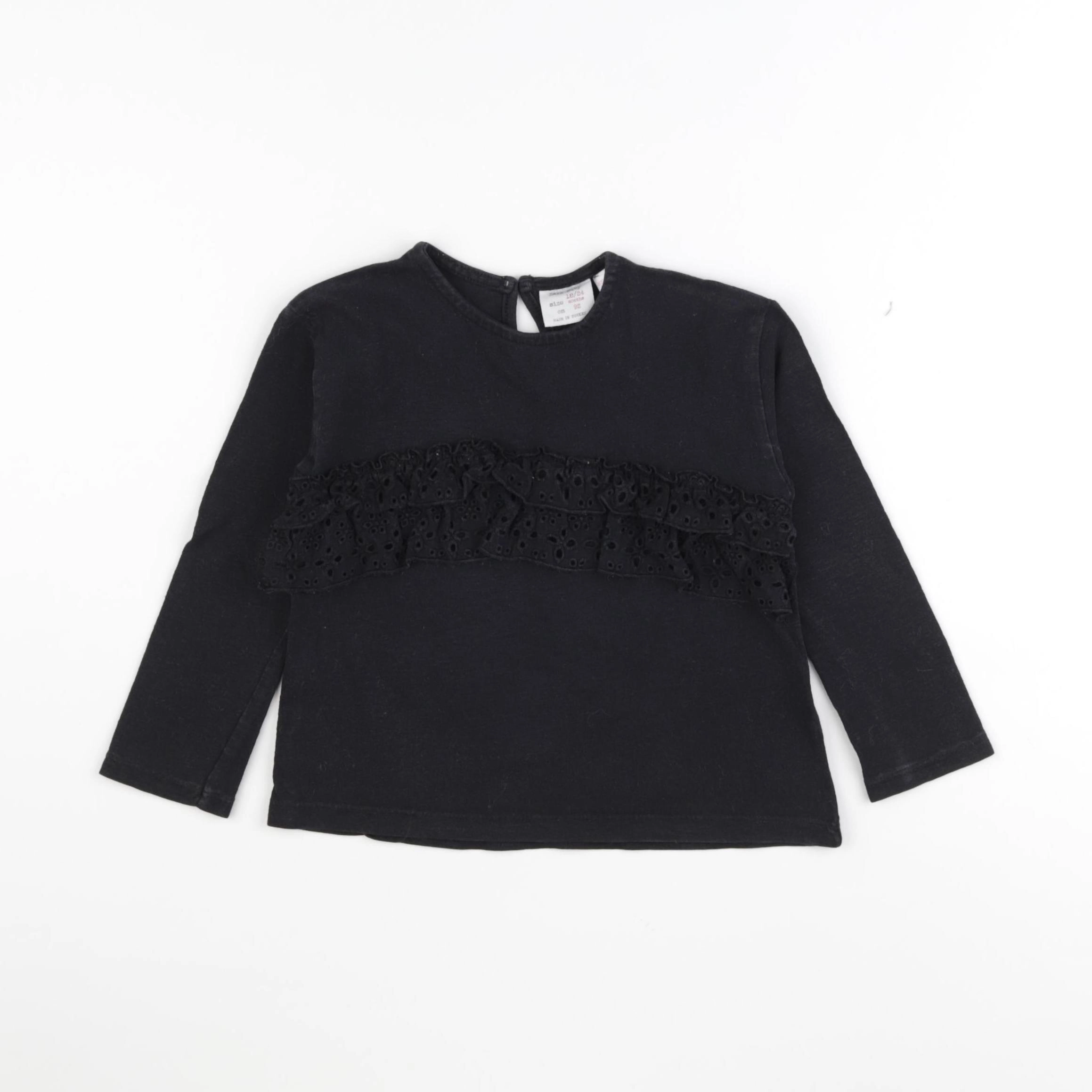 Zara - tee-shirt noir - 18/24 mois