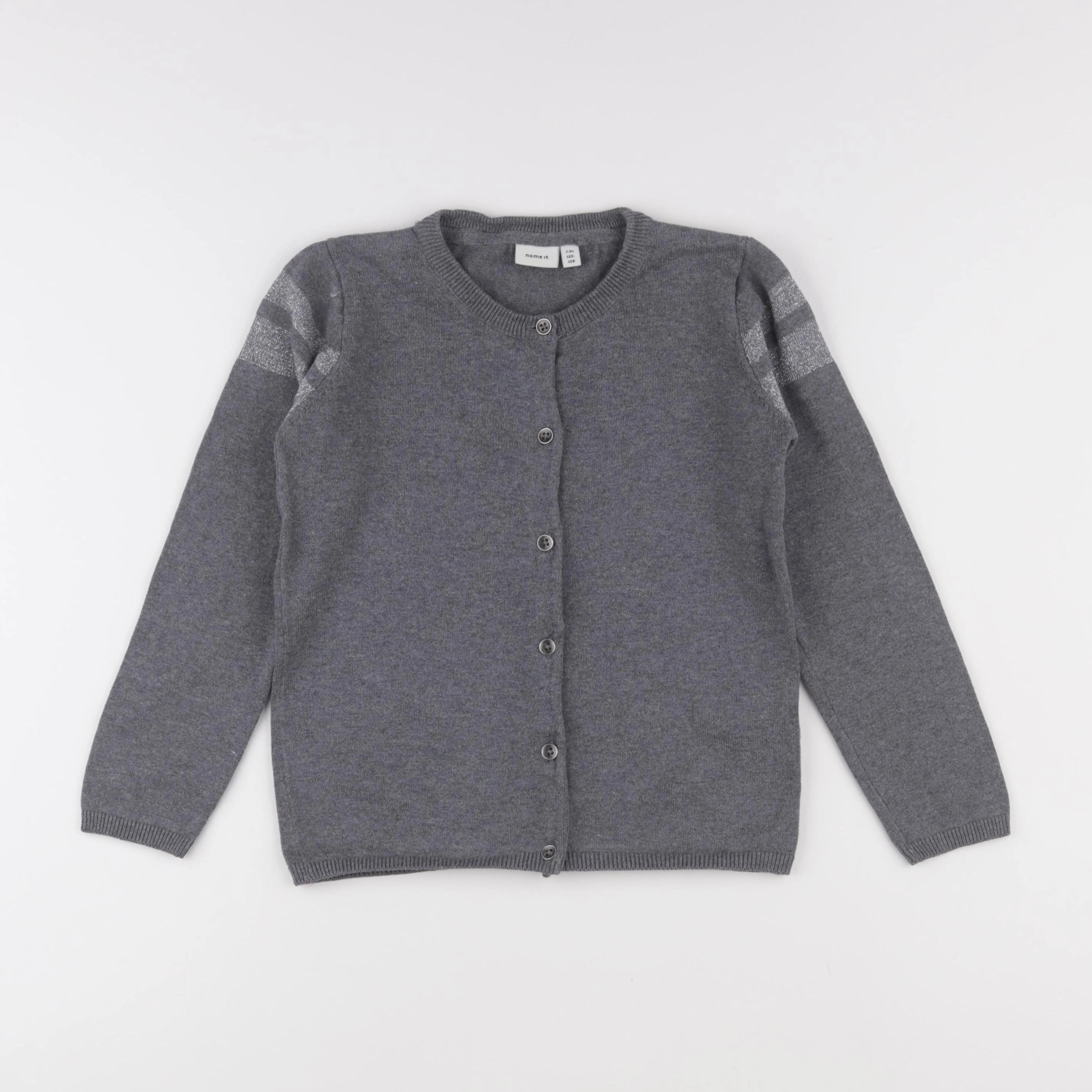 Name it - gilet gris - 7/8 ans