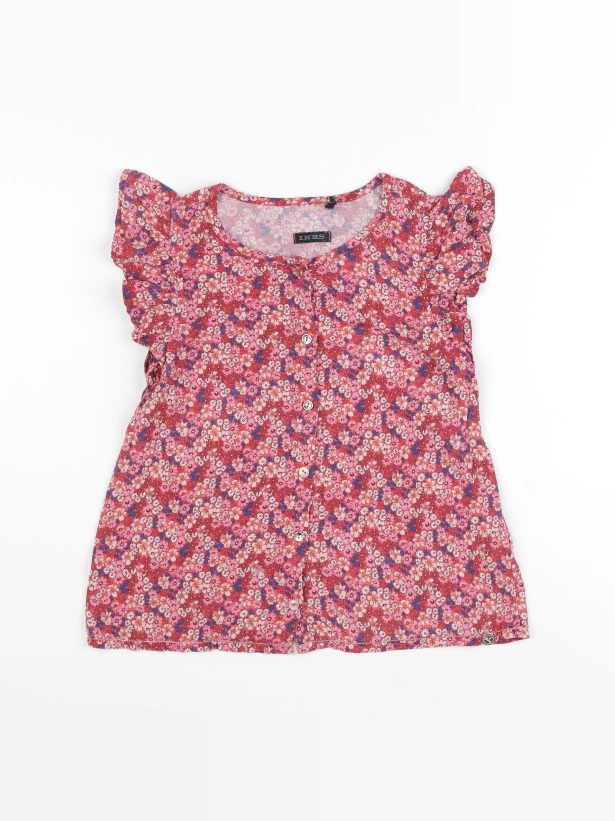 IKKS - blouse rose - 8 ans