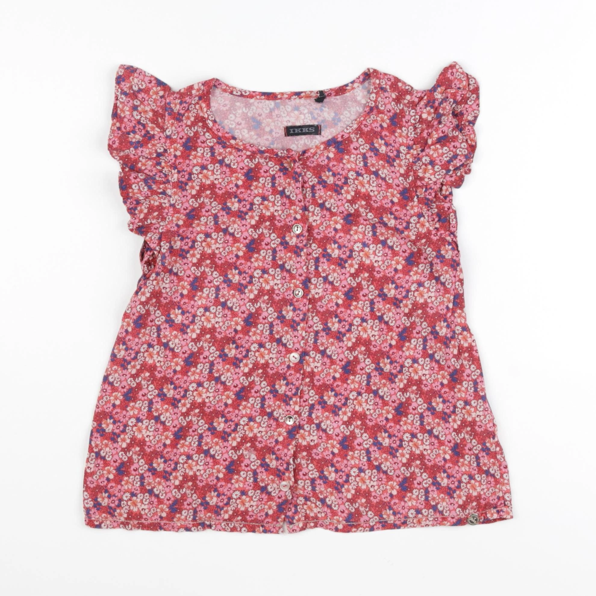IKKS - blouse rose - 8 ans