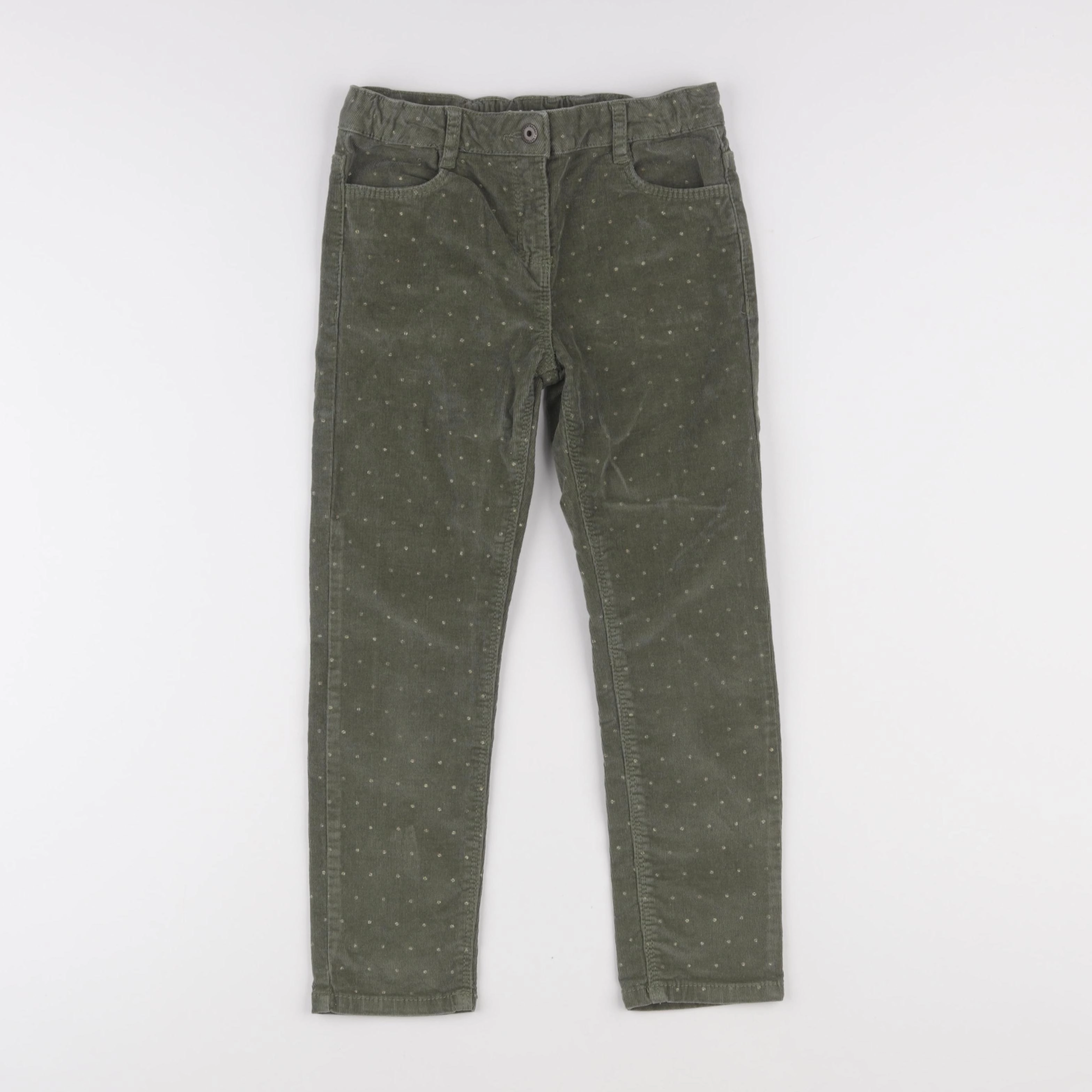 Vertbaudet - pantalon vert - 7 ans