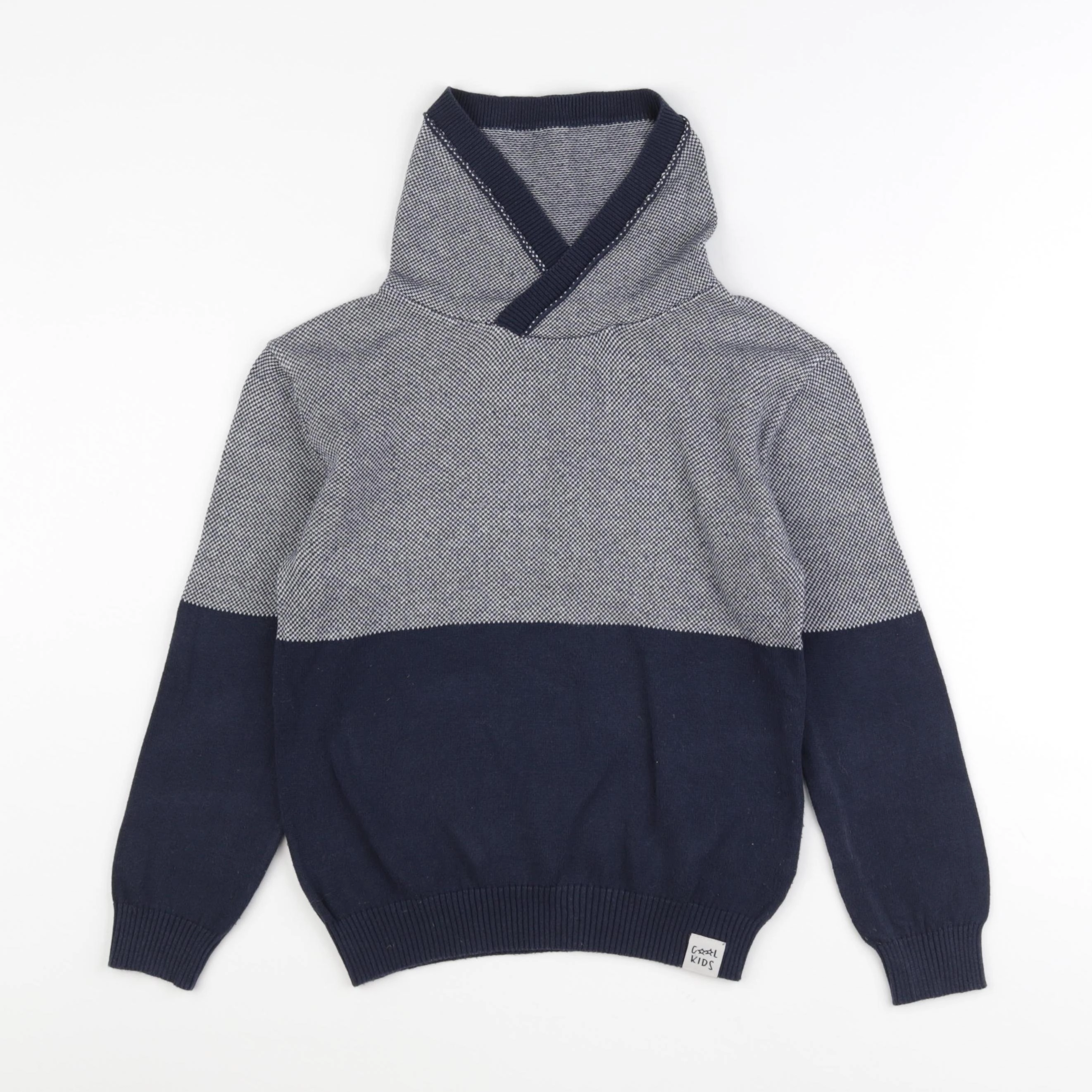 Vertbaudet - pull bleu - 8 ans